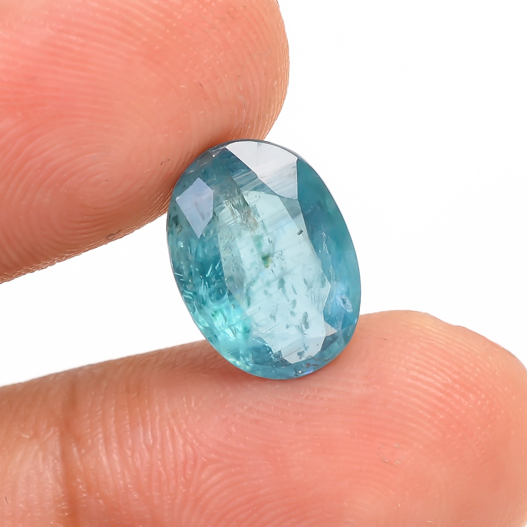 Paraiba Kyanite Blue Oval Shape Cut stone For Making Jewelry 4 Ct. 12X9X4 mm Y-9611