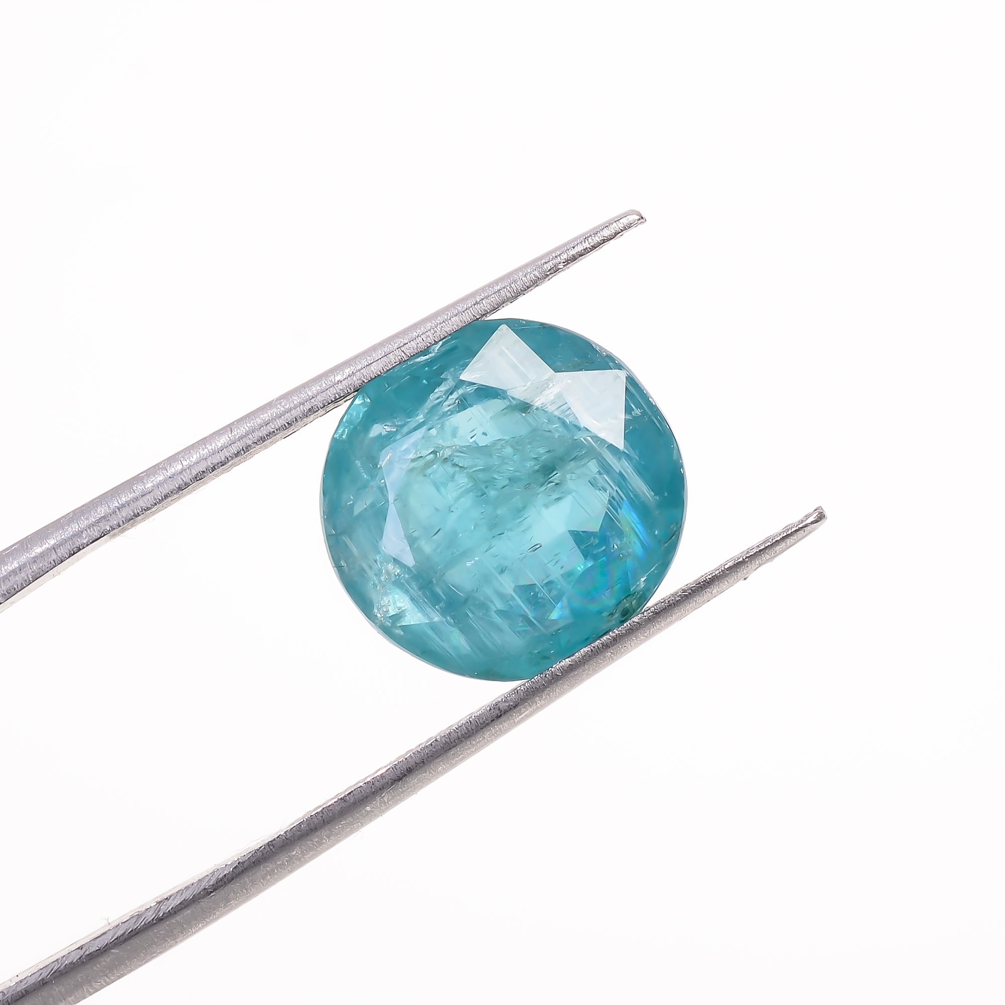 Paraiba Kyanite Blue Round Shape Cut stone For Making Jewelry 7.5 Ct. 12X12X5 mm Y-9612