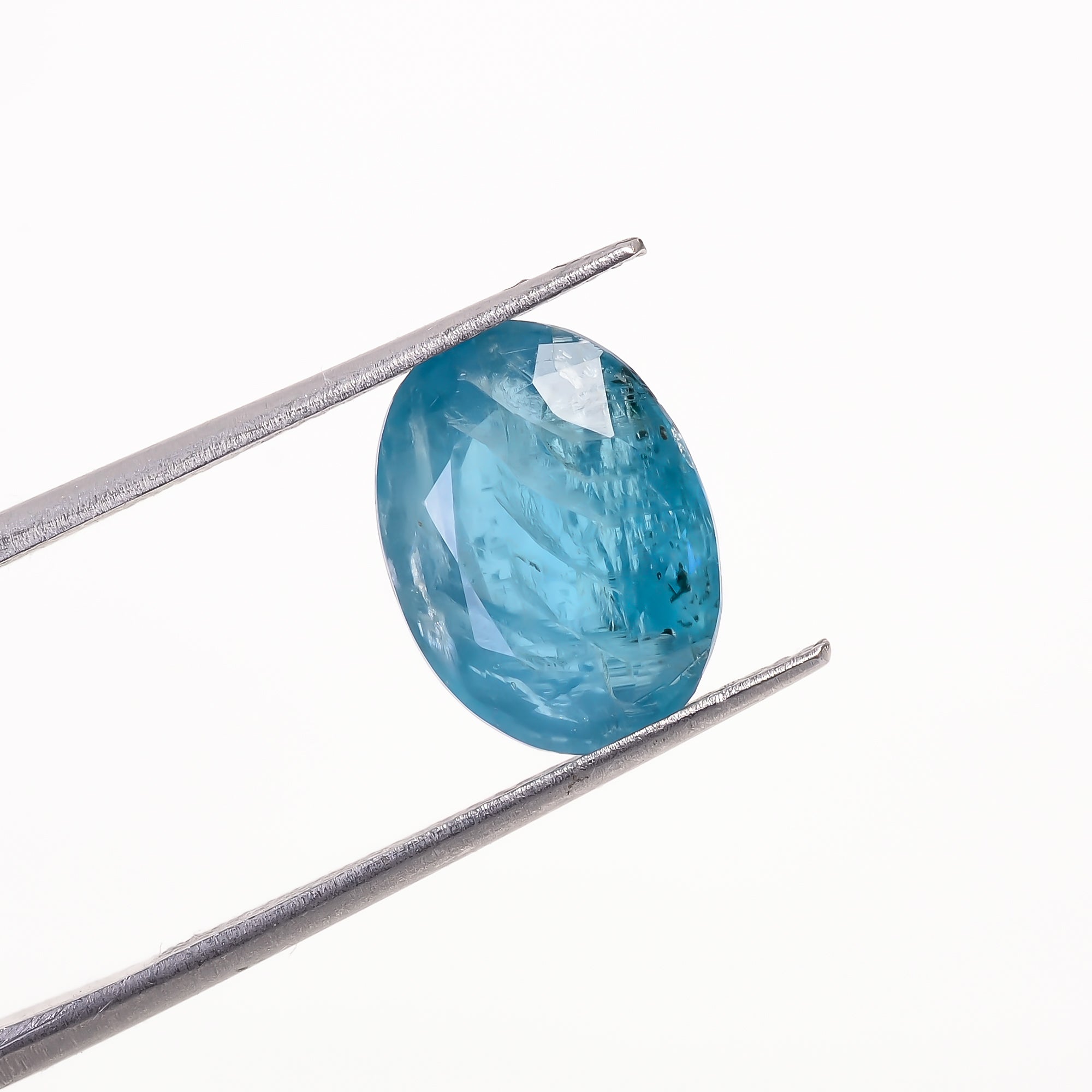 Paraiba Kyanite Blue Oval Shape Cut stone For Making Jewelry 5 Ct. 12X9X5 mm Y-9613