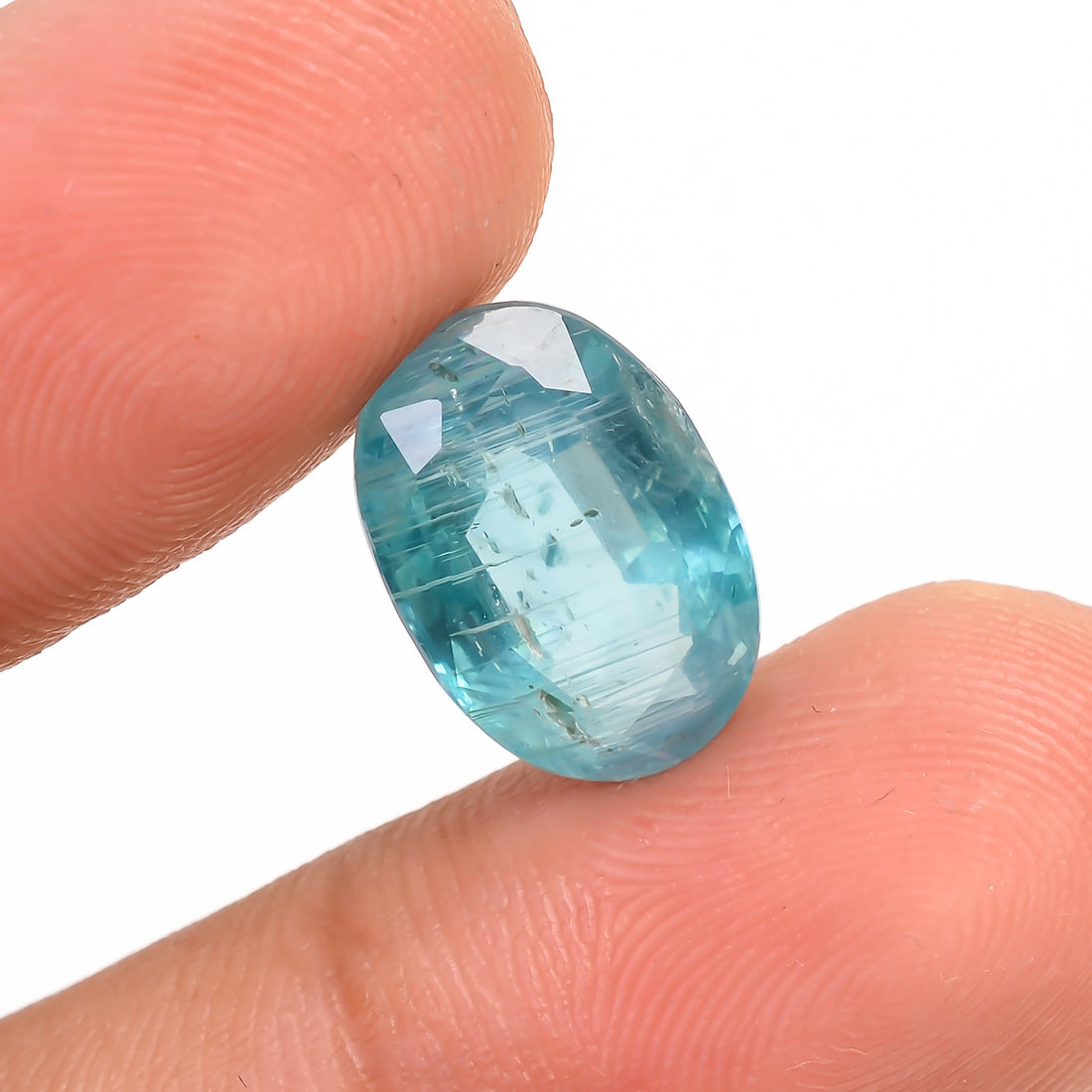Paraiba Kyanite Blue Oval Shape Cut stone For Making Jewelry 6 Ct. 13X9X5 mm Y-9614