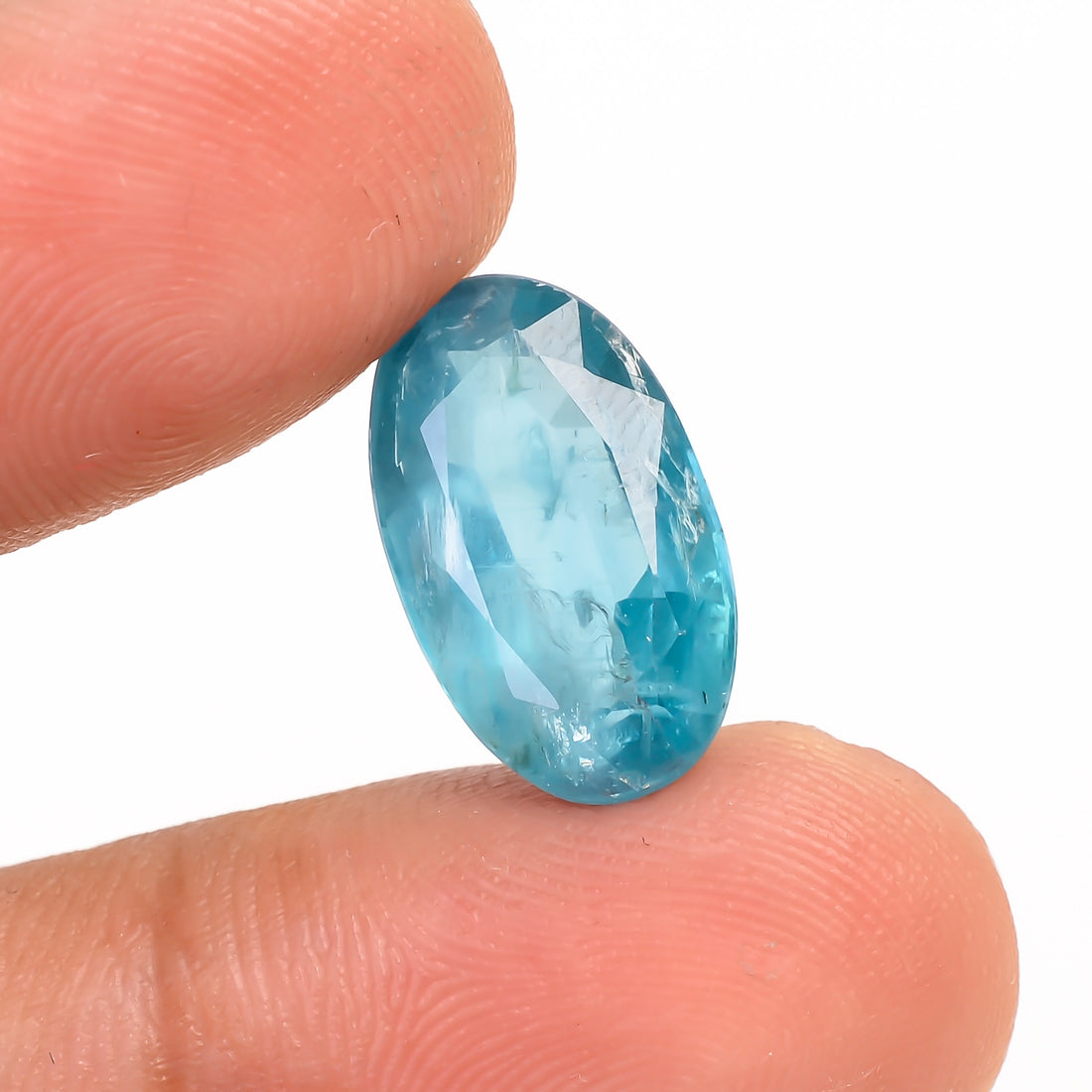 Paraiba Kyanite Blue Oval Shape Cut stone For Making Jewelry 7 Ct. 15X9X5 mm Y-9615