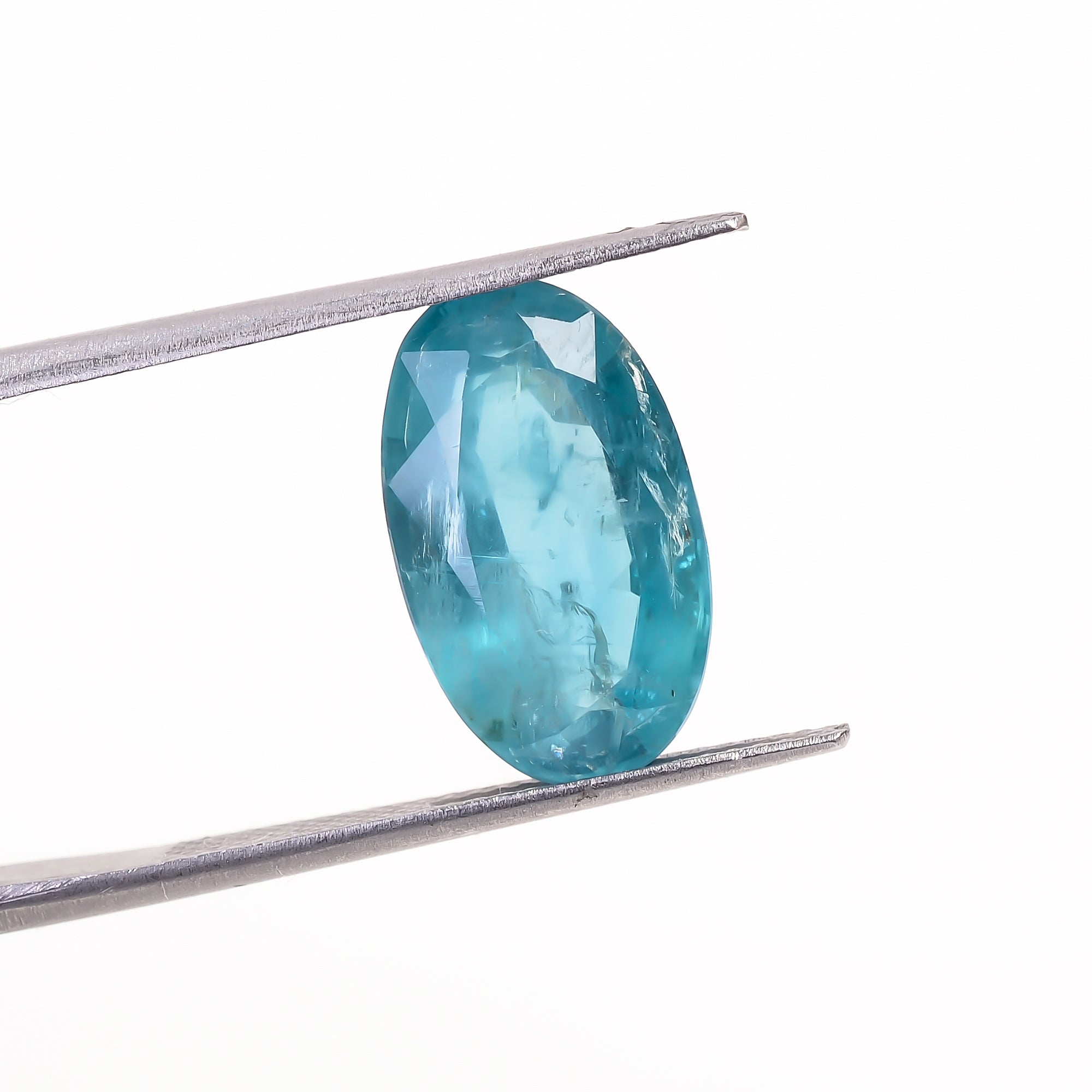 Paraiba Kyanite Blue Oval Shape Cut stone For Making Jewelry 7 Ct. 15X9X5 mm Y-9615