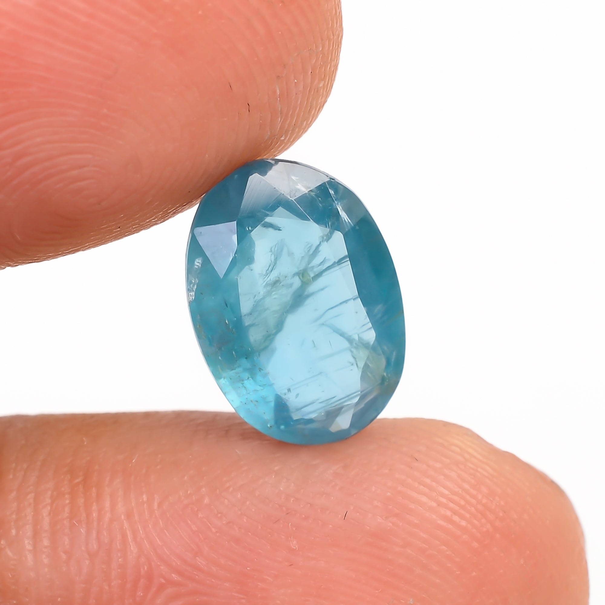 Paraiba Kyanite Blue Oval Shape Cut stone For Making Jewelry 3 Ct. 11X8X4 mm Y-9616