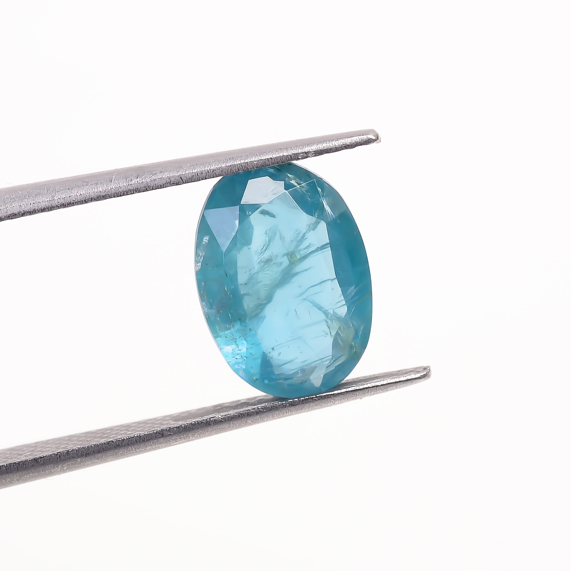 Paraiba Kyanite Blue Oval Shape Cut stone For Making Jewelry 3 Ct. 11X8X4 mm Y-9616