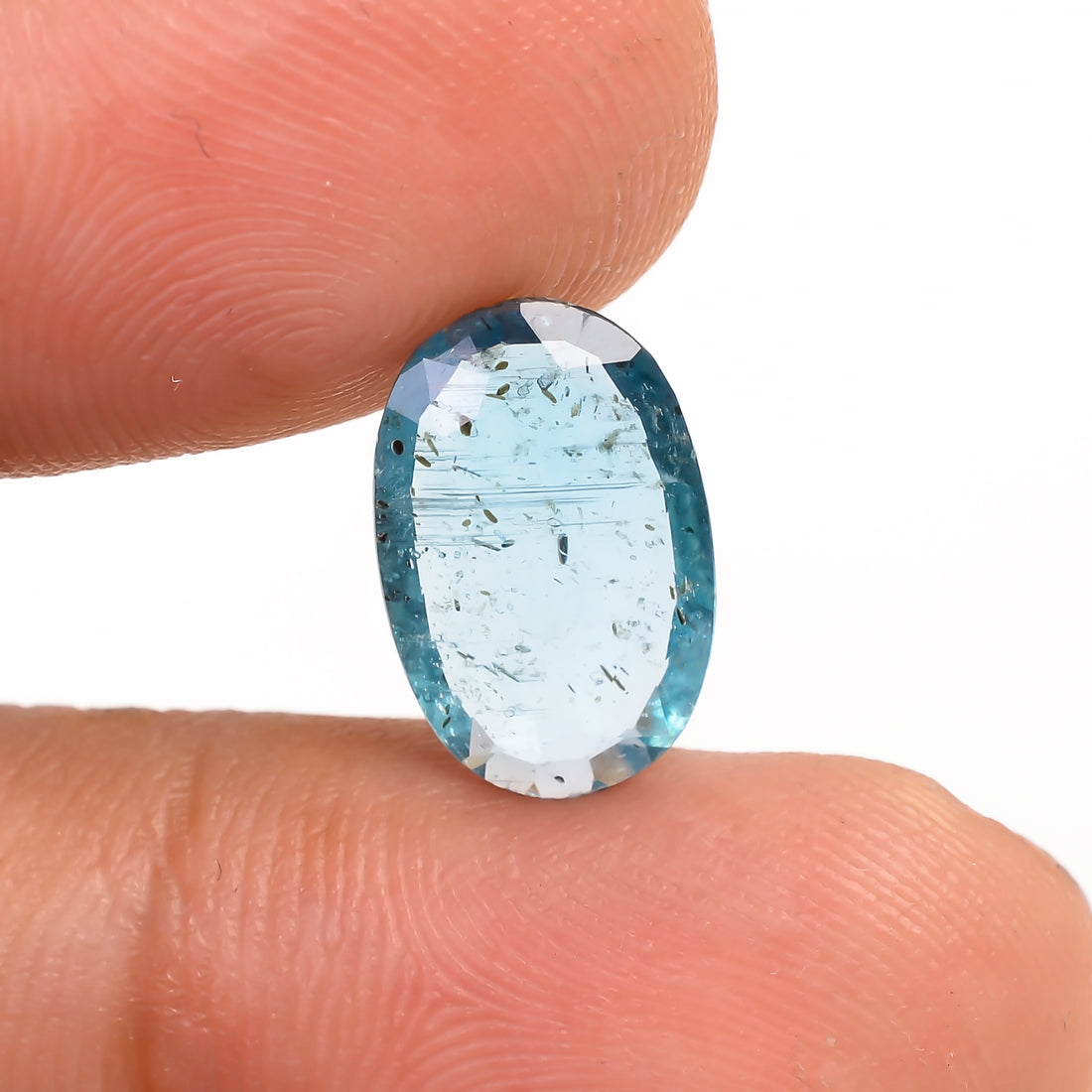 Paraiba Kyanite Blue Oval Shape Cut stone For Making Jewelry 2.5 Ct. 12X8X2 mm Y-9618