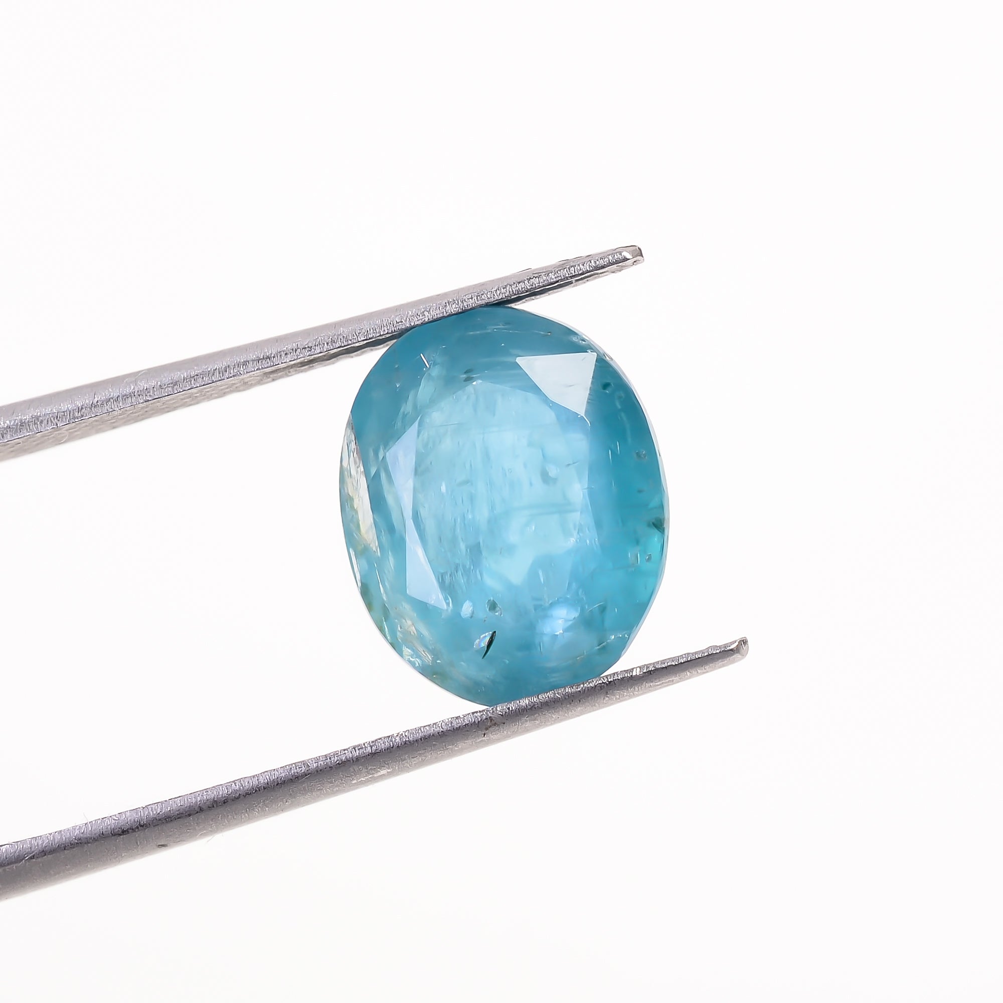 Paraiba Kyanite Blue Oval Shape Cut stone For Making Jewelry 6.5 Ct. 12X9X6 mm Y-9619