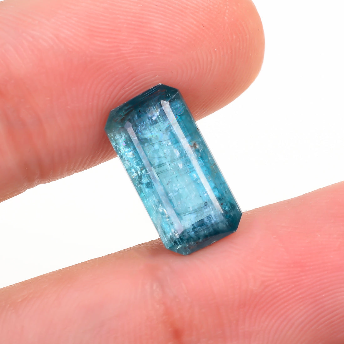 Paraiba Kyanite Blue Radiant Shape Cut stone For Making Jewelry 5.5 Ct. 14X7X5 mm Y-9622