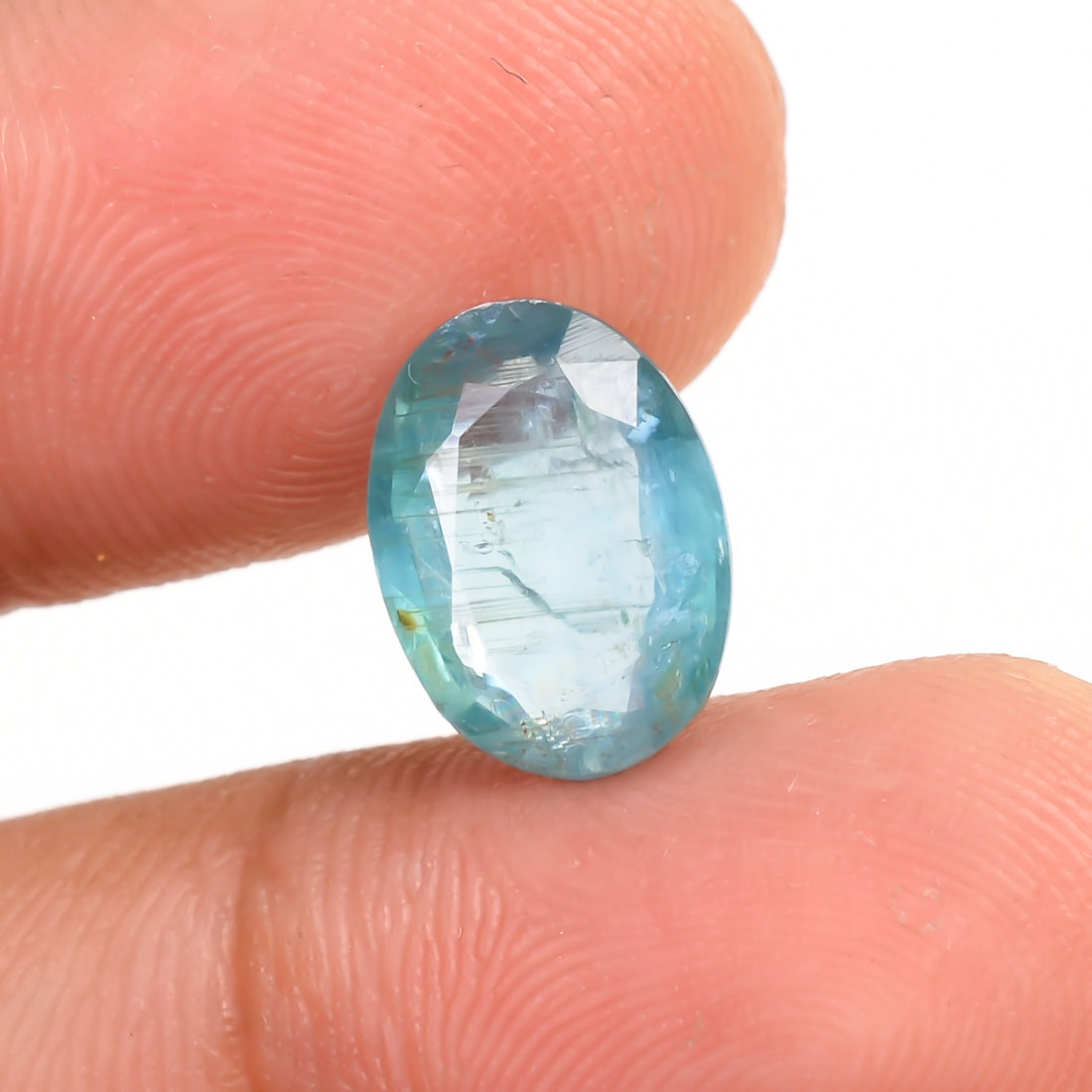 Paraiba Kyanite Blue Oval Shape Cut stone For Making Jewelry 3 Ct. 11X8X3 mm Y-9629
