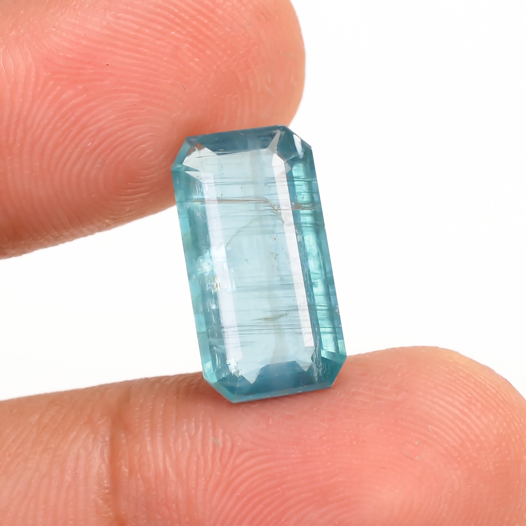 Paraiba Kyanite Blue Radiant Shape Cut stone For Making Jewelry 5.5 Ct. 14X7X3 mm Y-9634