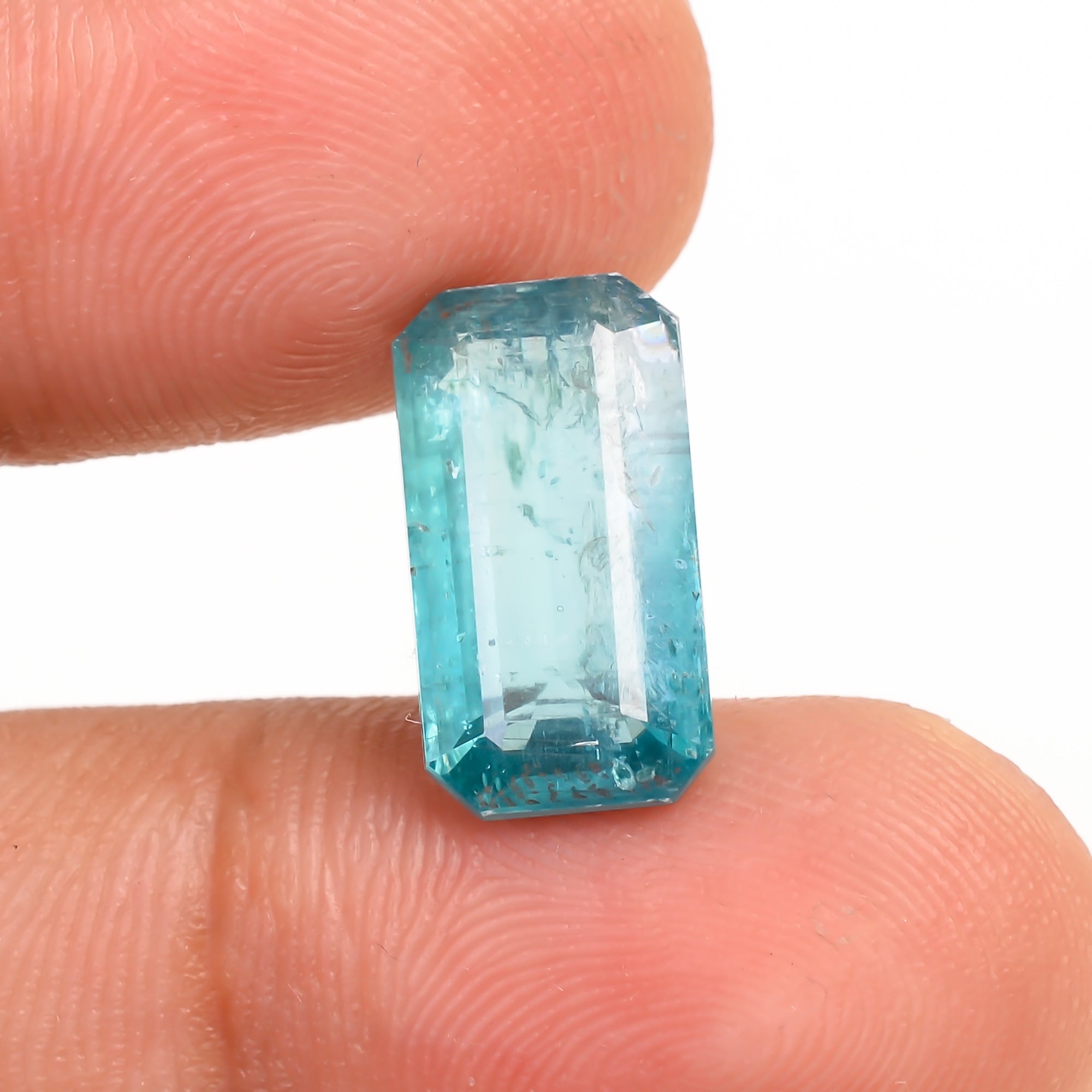 Paraiba Kyanite Blue Radiant Shape Cut stone For Making Jewelry 5 Ct. 14X7X4 mm Y-9635