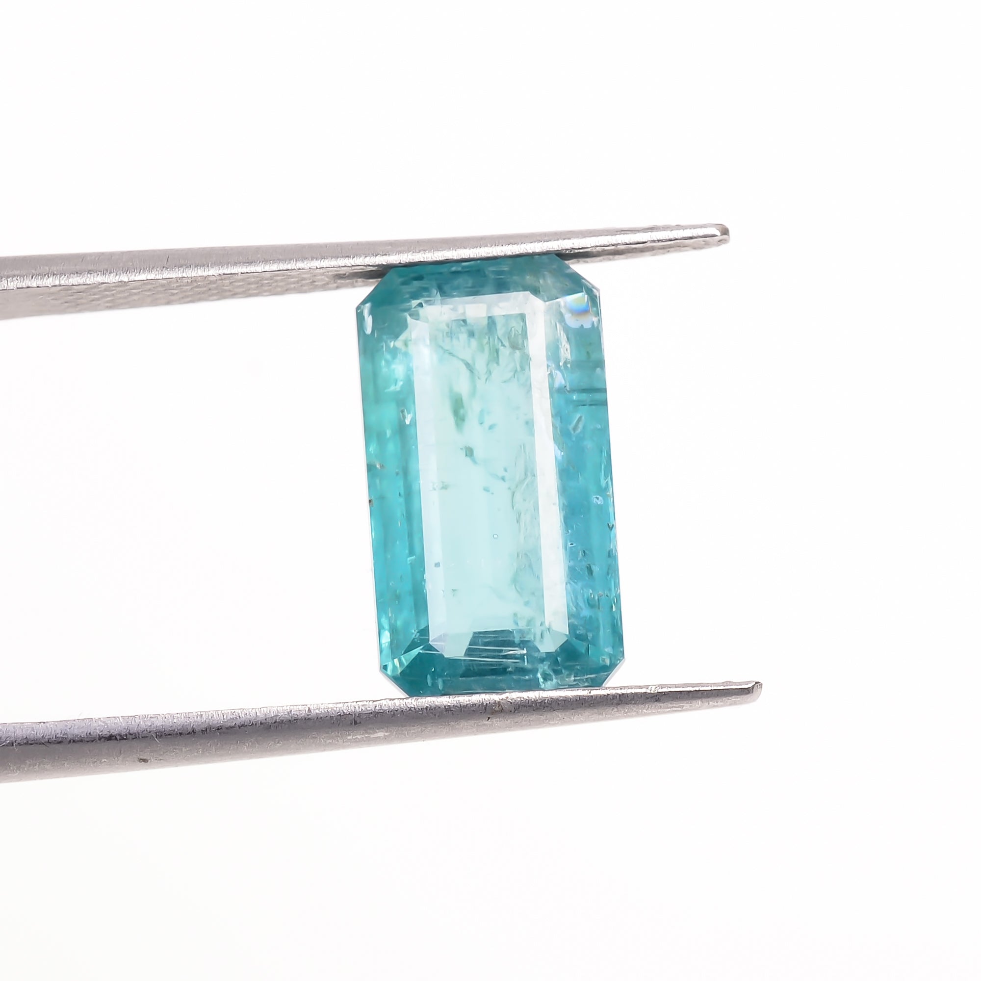 Paraiba Kyanite Blue Radiant Shape Cut stone For Making Jewelry 5 Ct. 14X7X4 mm Y-9635