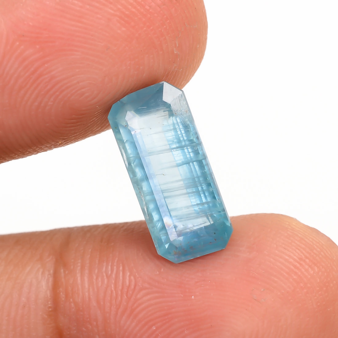 Paraiba Kyanite Blue Radiant Shape Cut stone For Making Jewelry 3.5 Ct. 14X6X4 mm Y-9637