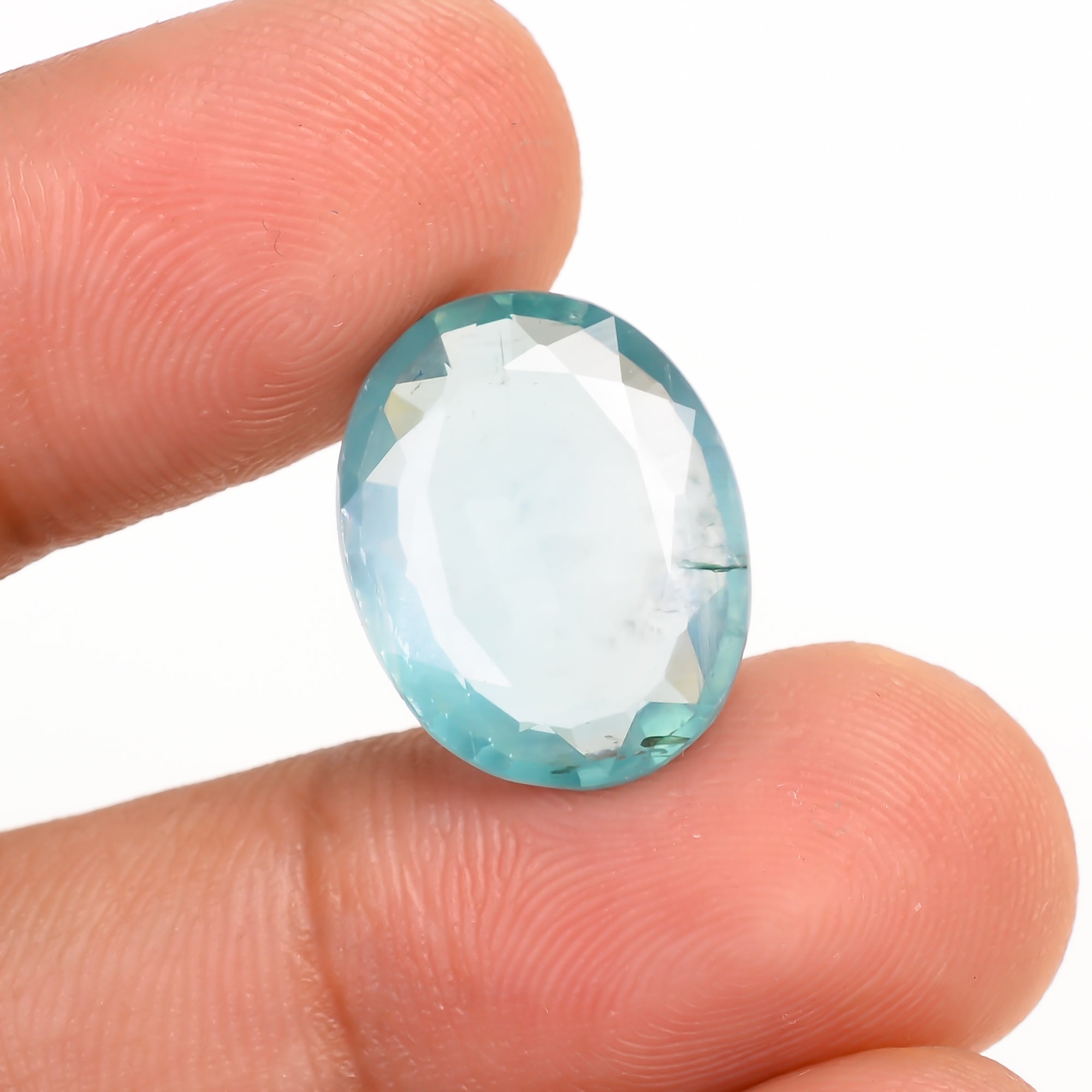 Aquatic Kyanite Oval Shape Cut Stone For Making Jewelry 9 Ct. 15X12X4 MM Y-9641