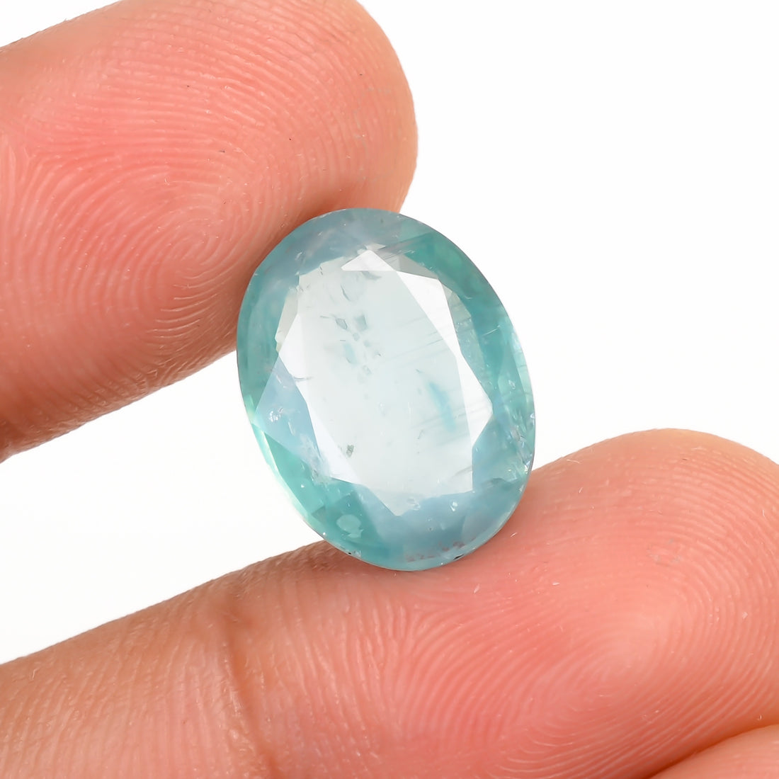 Aquatic Kyanite Oval Shape Cut Stone For Making Jewelry 7 Ct. 14X10X4 MM Y-9642