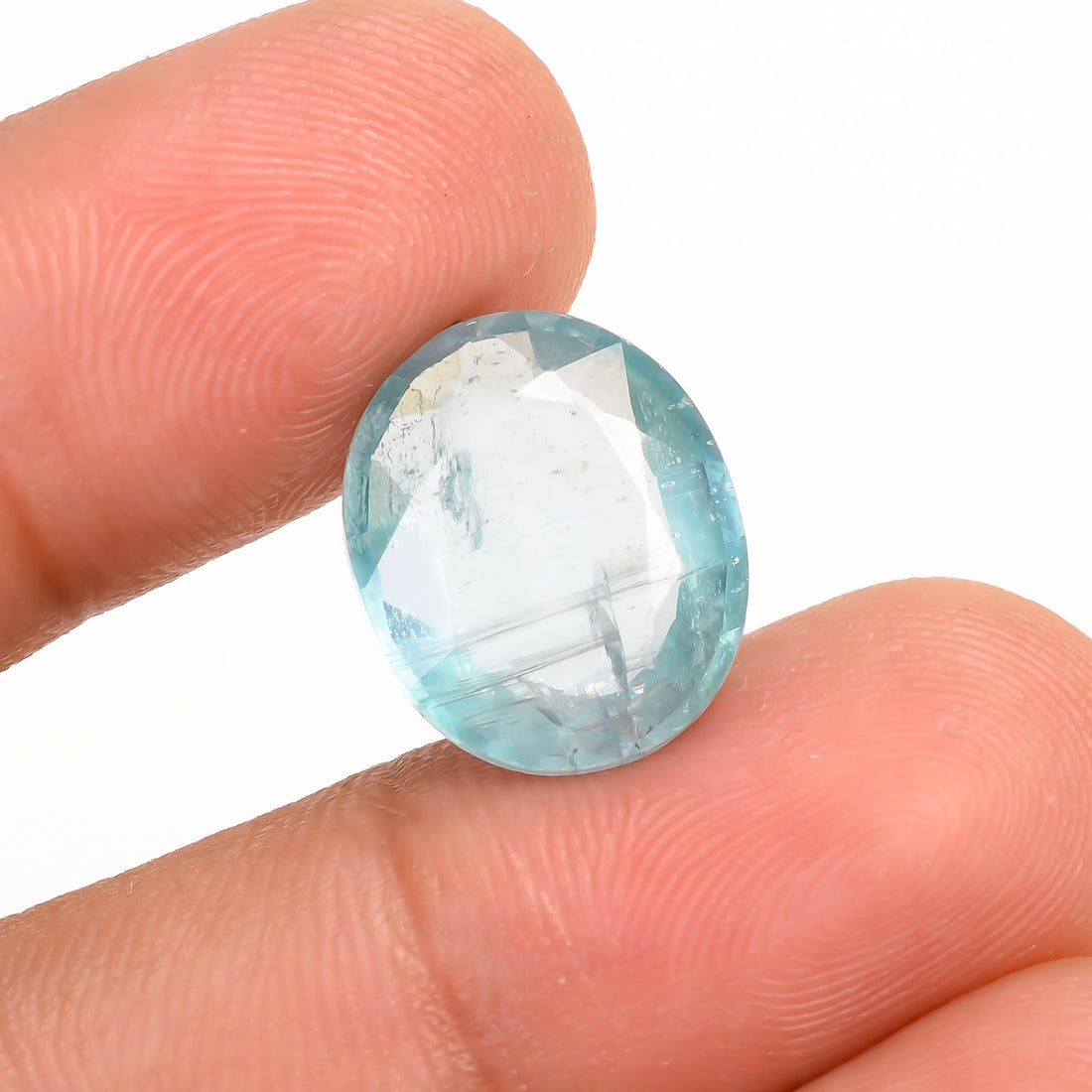 Aquatic Kyanite Oval Shape Cut Stone For Making Jewelry 7 Ct. 14X11X4 MM Y-9643