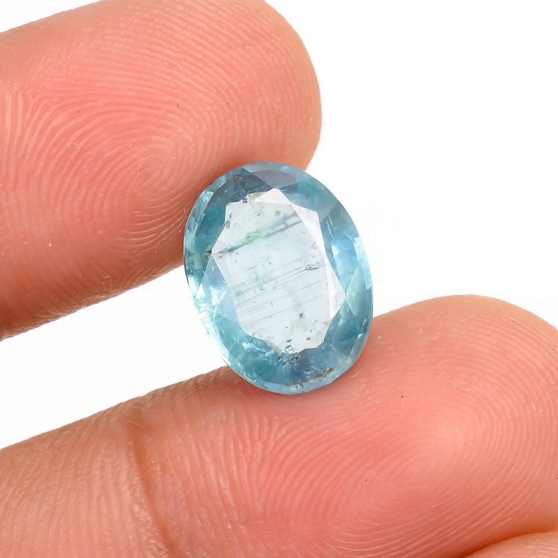 Aquatic Kyanite Oval Shape Cut Stone For Making Jewelry 4 Ct. 11X9X4 MM Y-9647