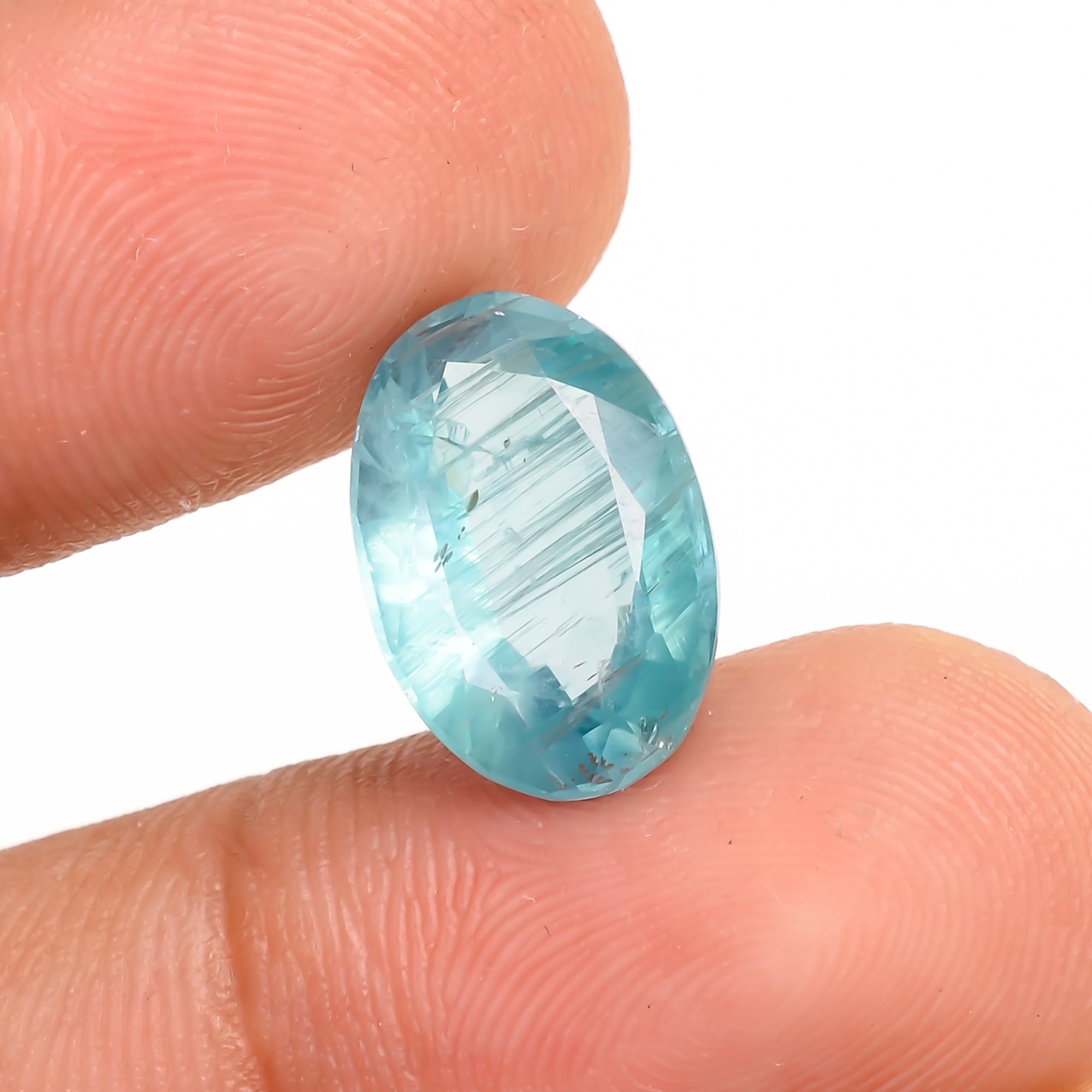 Aquatic Kyanite Oval Shape Cut Stone For Making Jewelry 5 Ct. 13X9X4 MM Y-9648