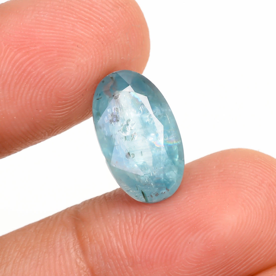 Aquatic Kyanite Oval Shape Cut Stone For Making Jewelry 5 Ct. 13X8X5 MM Y-9649
