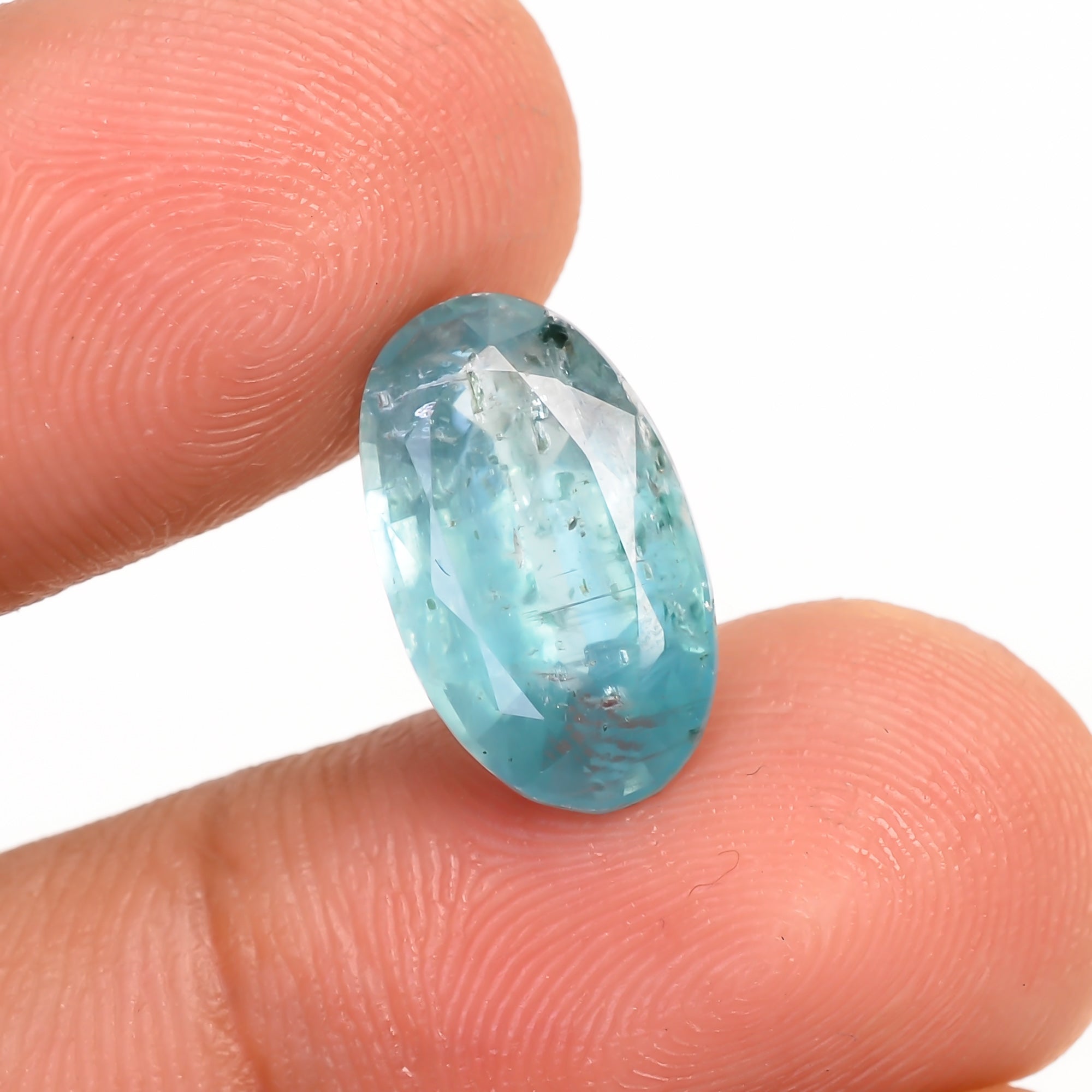 Aquatic Kyanite Oval Shape Cut Stone For Making Jewelry 5 Ct. 13X8X5 MM Y-9650