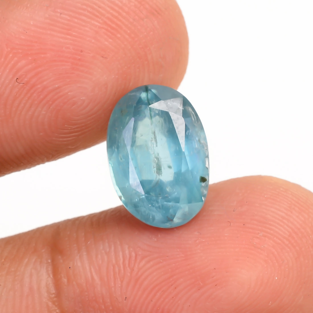 Aquatic Kyanite Oval Shape Cut Stone For Making Jewelry 4 Ct. 11X8X5 MM Y-9653
