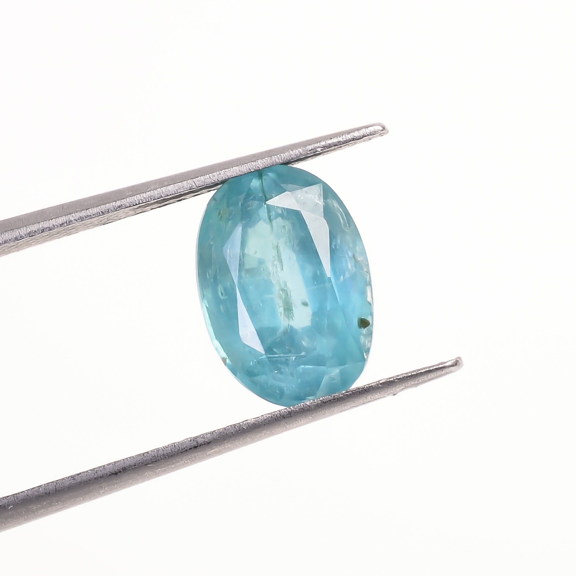 Aquatic Kyanite Oval Shape Cut Stone For Making Jewelry 4 Ct. 11X8X5 MM Y-9653