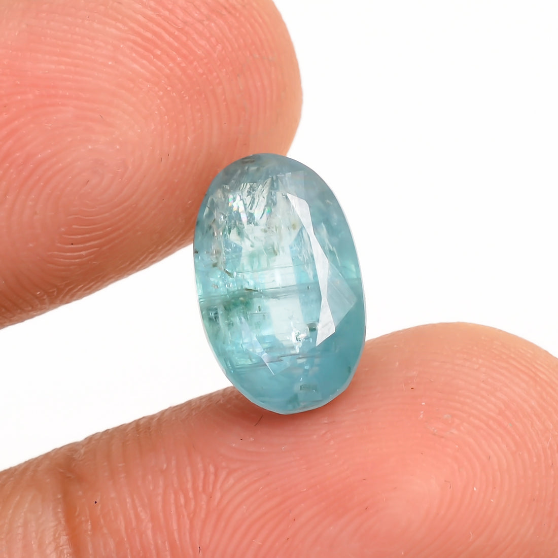 Aquatic Kyanite Oval Shape Cut Stone For Making Jewelry 3.5 Ct. 11X7X4 MM Y-9657