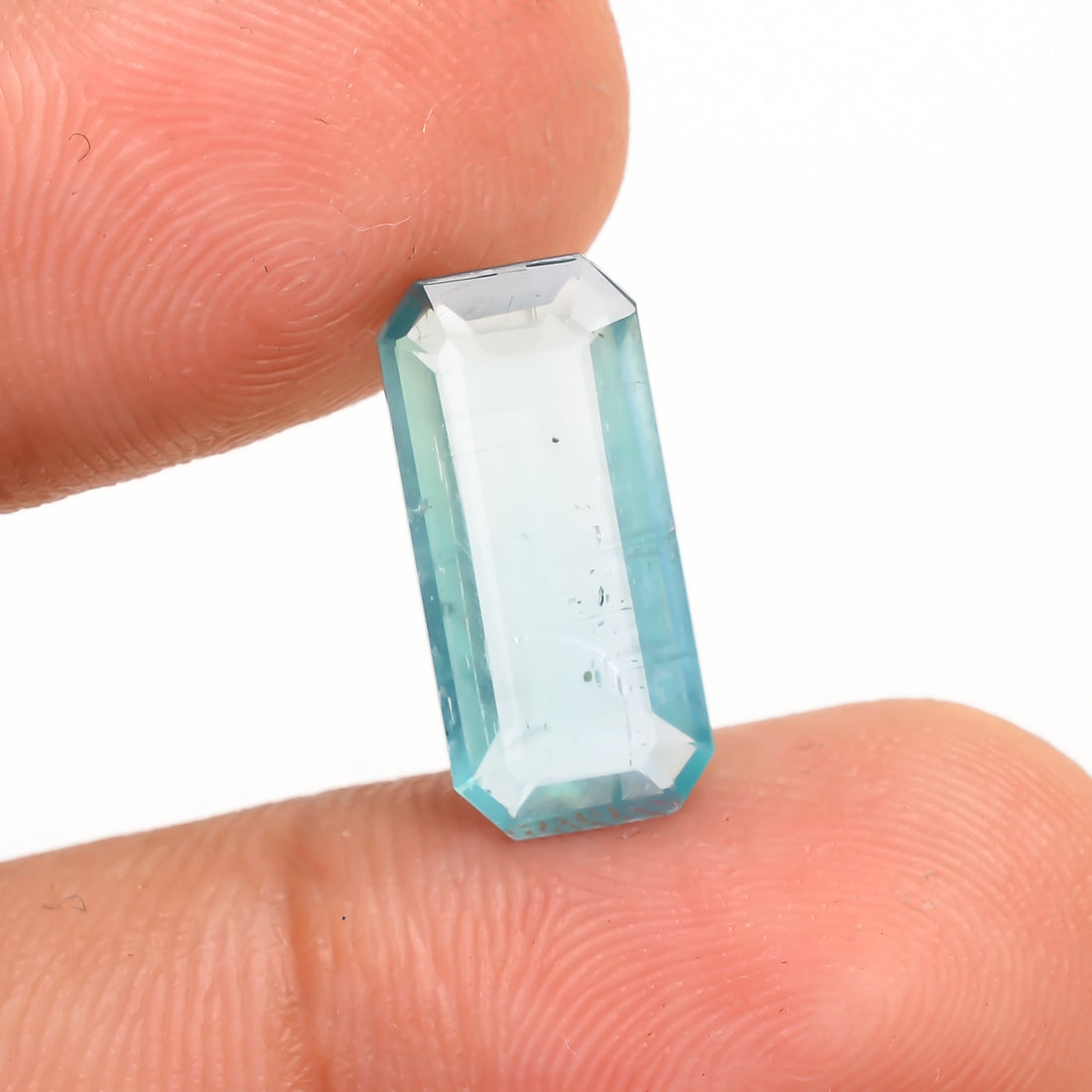 Aquatic Kyanite Radiant Shape Cut Stone For Making Jewelry 3.5 Ct. 14X6X3 MM Y-9661