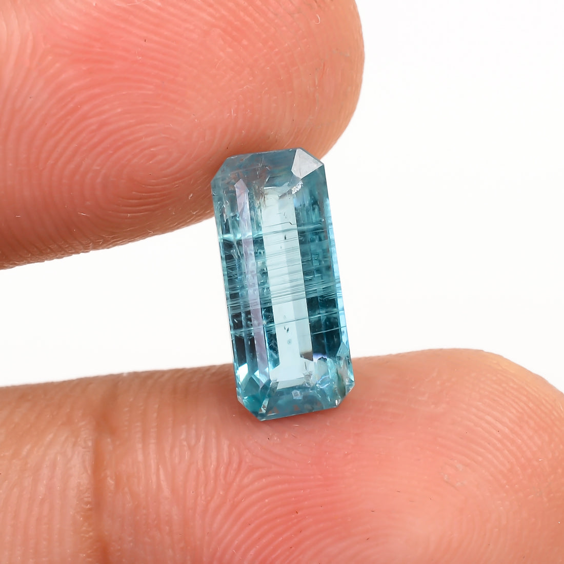 Aquatic Kyanite Radiant Shape Cut Stone For Making Jewelry 2.5 Ct. 11X5X4 MM Y-9664