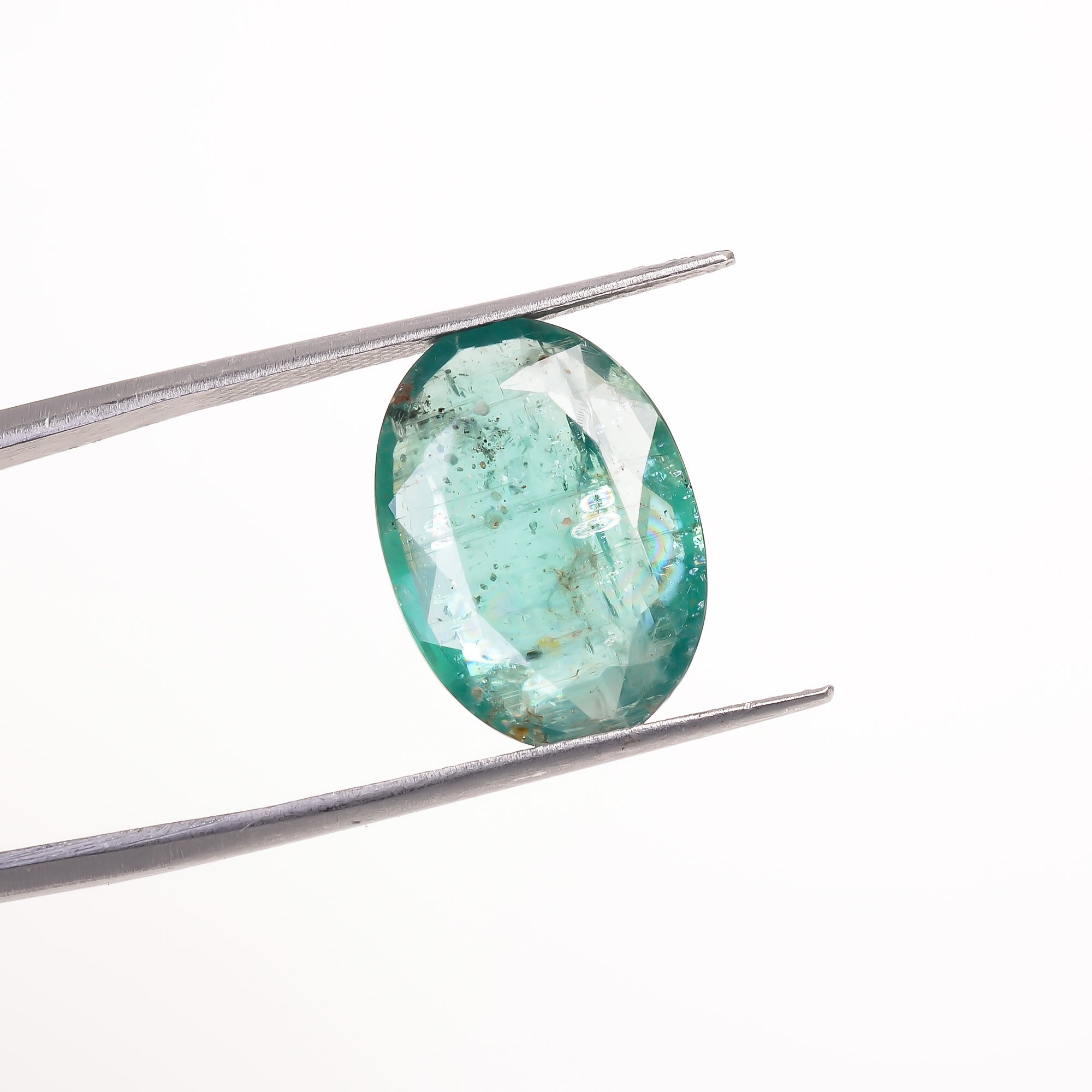 Green Kyanite Oval Shape Cut stoneFor Making Jewelry 8.5 Ct. 16X12X4 mm Y-9665
