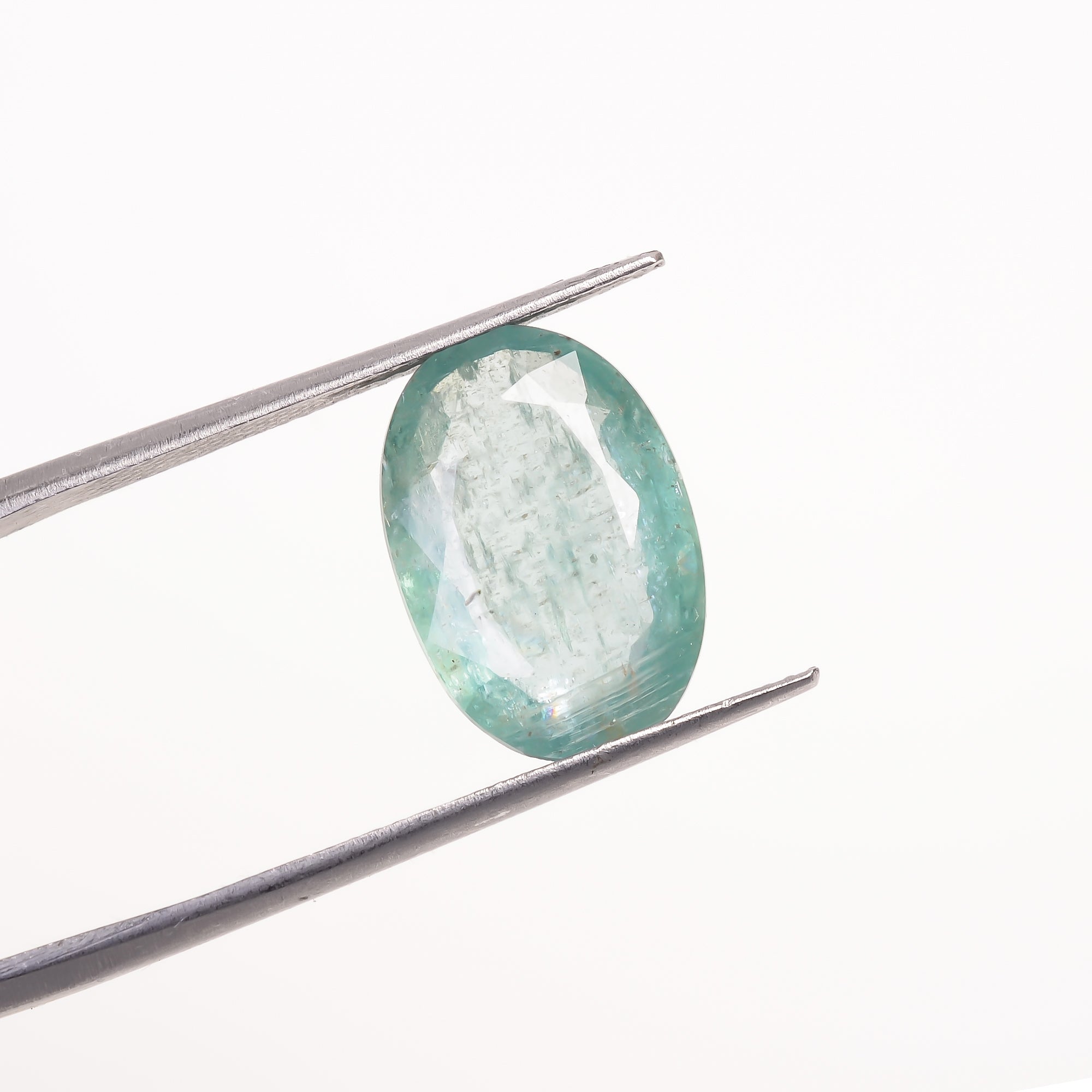 Green Kyanite Oval Shape Cut Stone For Making Jewelry 6 Ct. 14X9X4 mm Y-9666