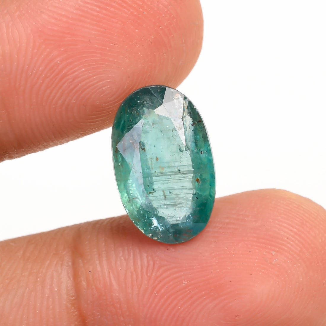 Green Kyanite Oval Shape Cut Stone For Making Jewelry 4 Ct. 13X8X4 mm Y-9671