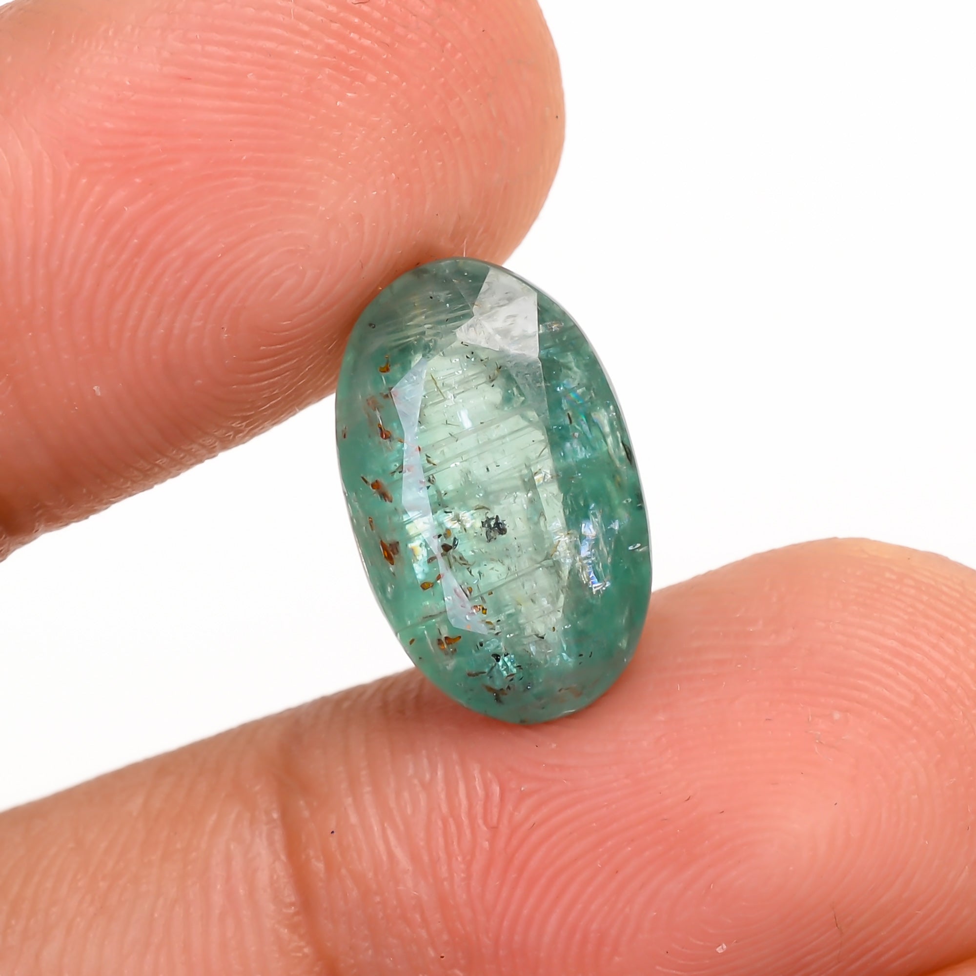 Green Kyanite Oval Shape Cut Stone For Making Jewelry 5 Ct. 13X9X5 mm Y-9672