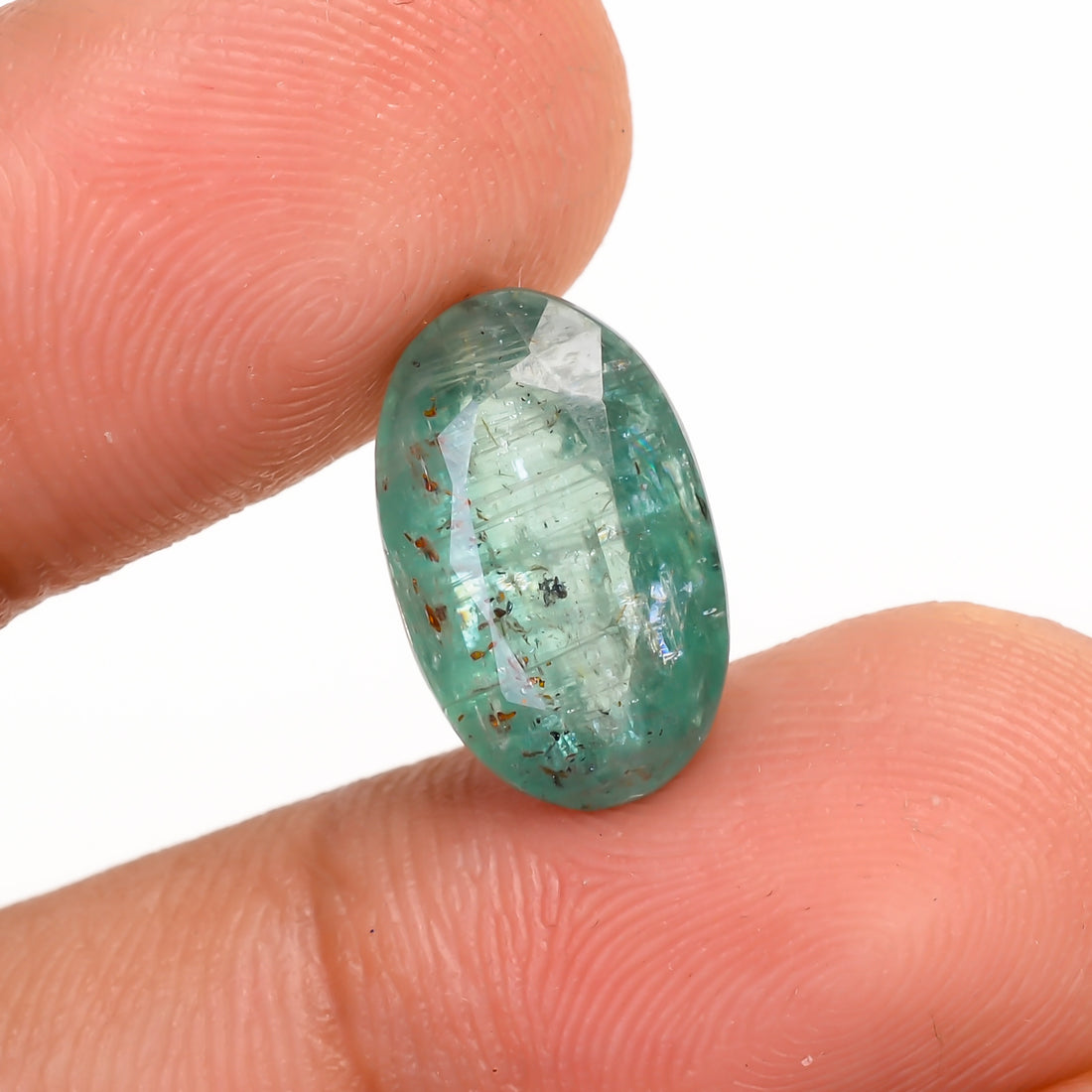 Green Kyanite Oval Shape Cut Stone For Making Jewelry 5 Ct. 13X9X5 mm Y-9672