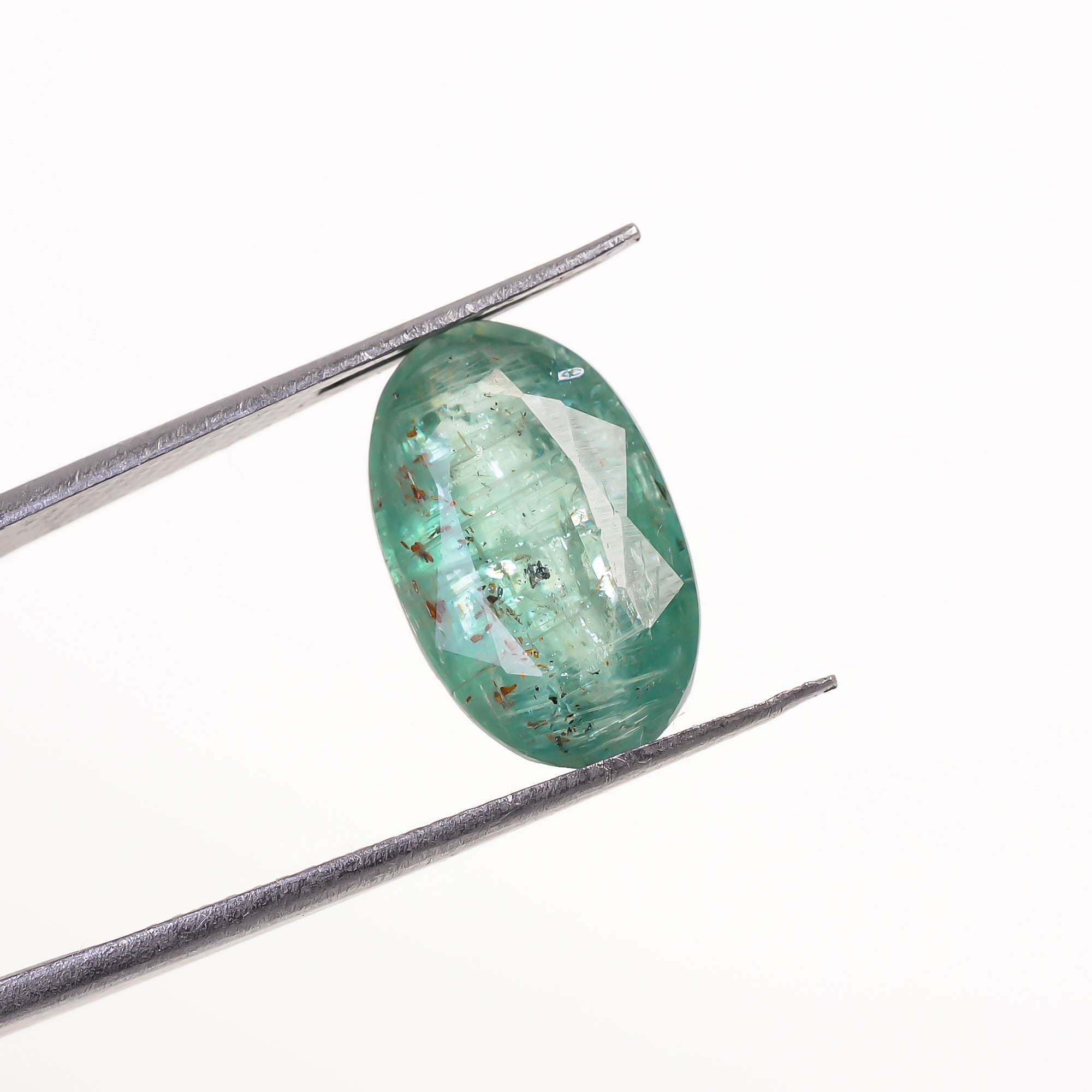 Green Kyanite Oval Shape Cut Stone For Making Jewelry 5 Ct. 13X9X5 mm Y-9672