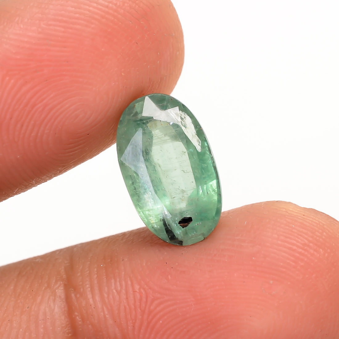 Green Kyanite Oval Shape Cut Stone For Making Jewelry 3.5 Ct. 10X8X4 mm Y-9675