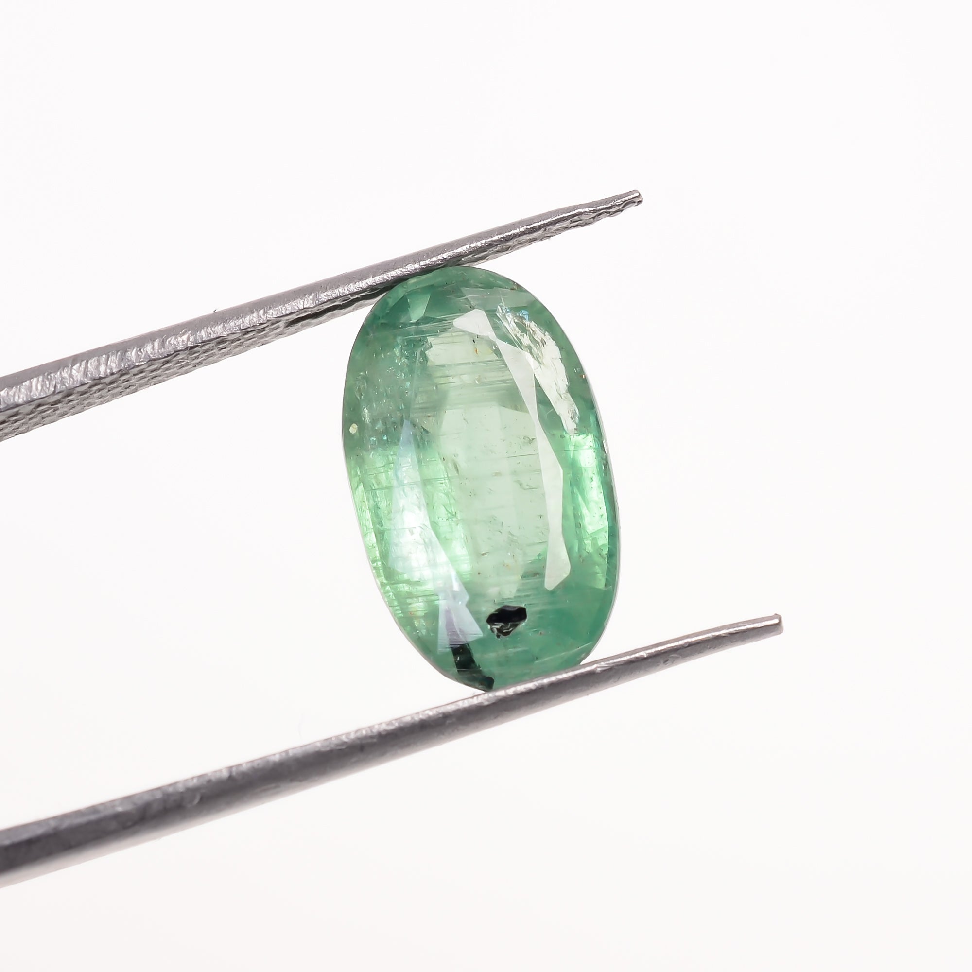Green Kyanite Oval Shape Cut Stone For Making Jewelry 3.5 Ct. 10X8X4 mm Y-9675