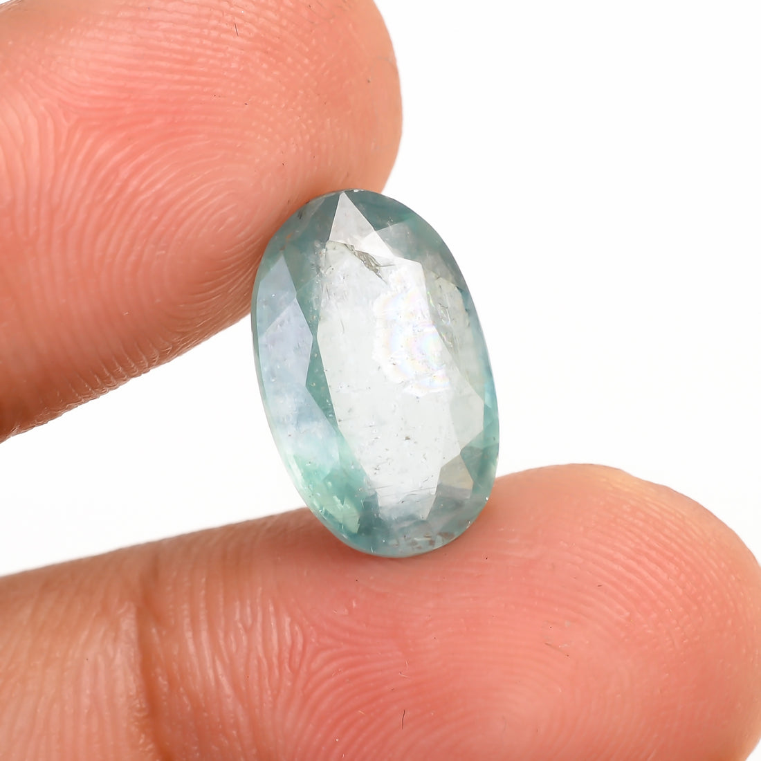 Green Kyanite Oval Shape Cut Stone For Making Jewelry 4.5 Ct. 13X9X4 mm Y-9676