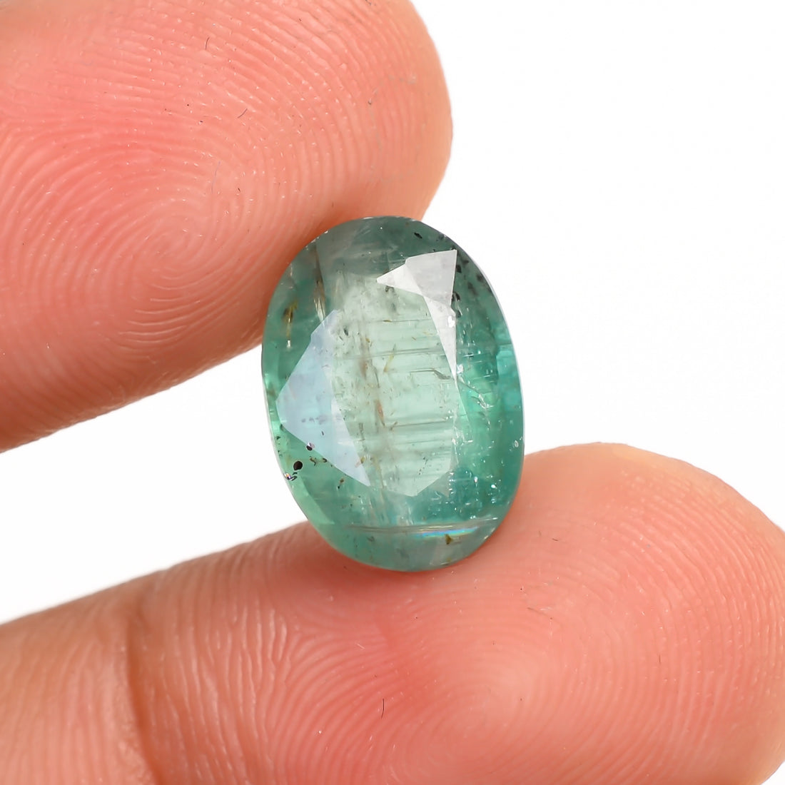 Green Kyanite Oval Shape Cut Stone For Making Jewelry 4.5 Ct. 11X9X4 mm Y-9677