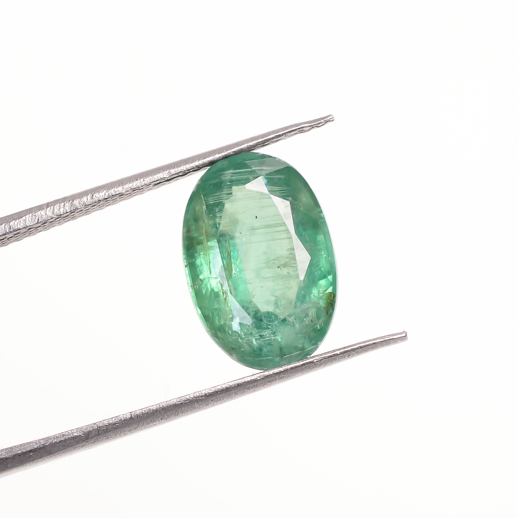 Green Kyanite Oval Shape Cut Stone For Making Jewelry 4.5 Ct. 12X8X5 mm Y-9678