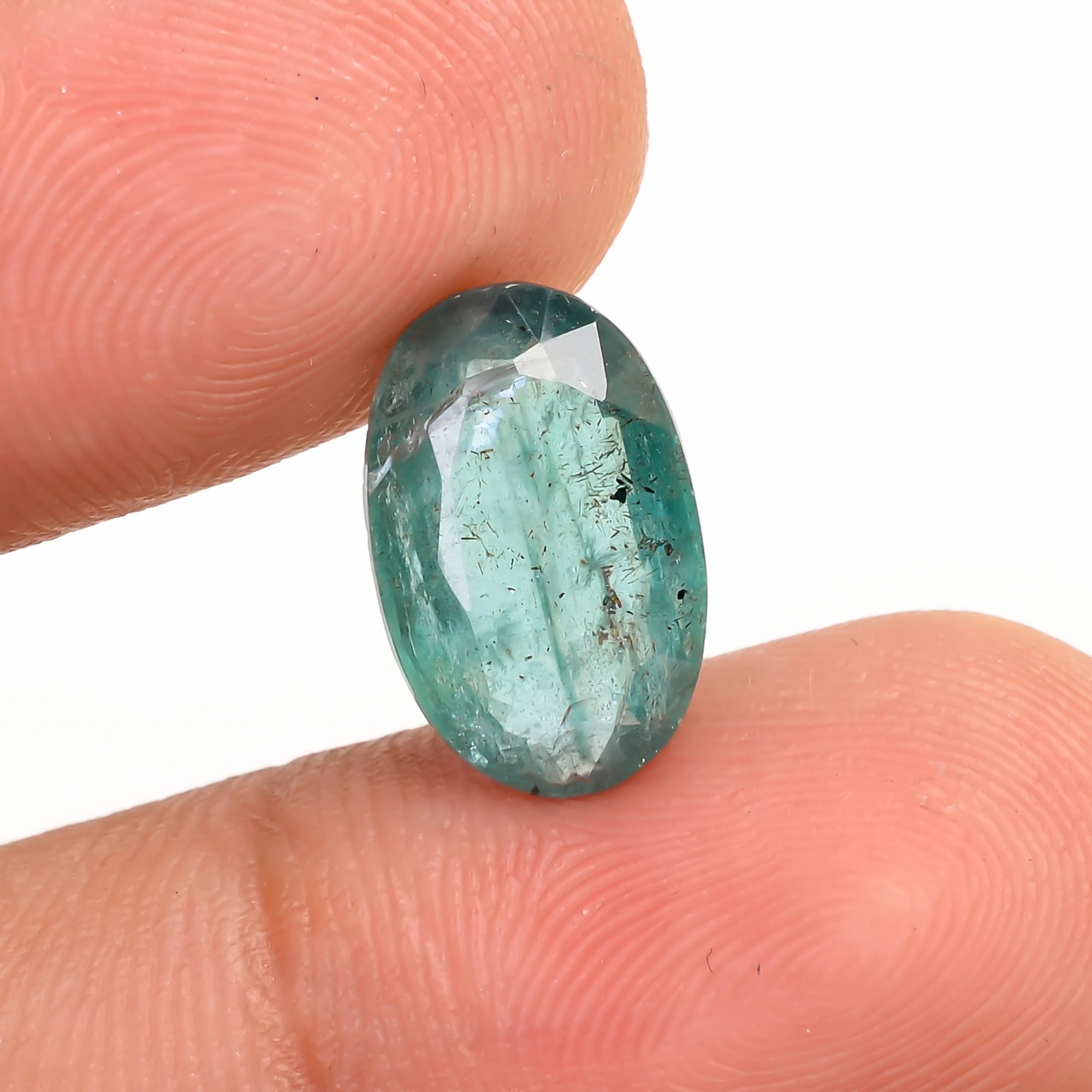Green Kyanite Oval Shape Cut Stone For Making Jewelry 3.5 Ct. 12X8X3 mm Y-9679