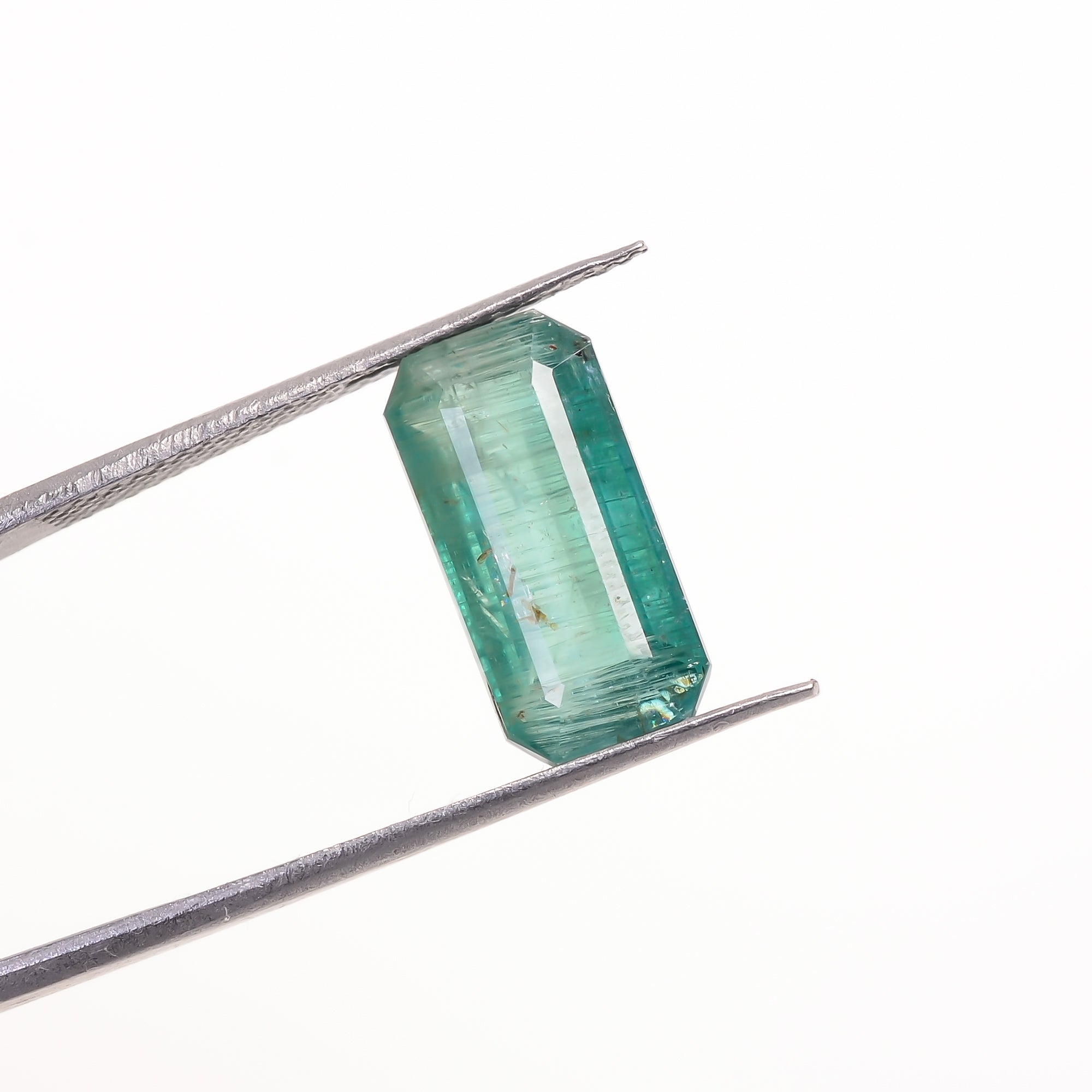 Green Kyanite Radiant Shape Cut Stone For Making Jewelry 5 Ct. 14X7X4 mm Y-9680