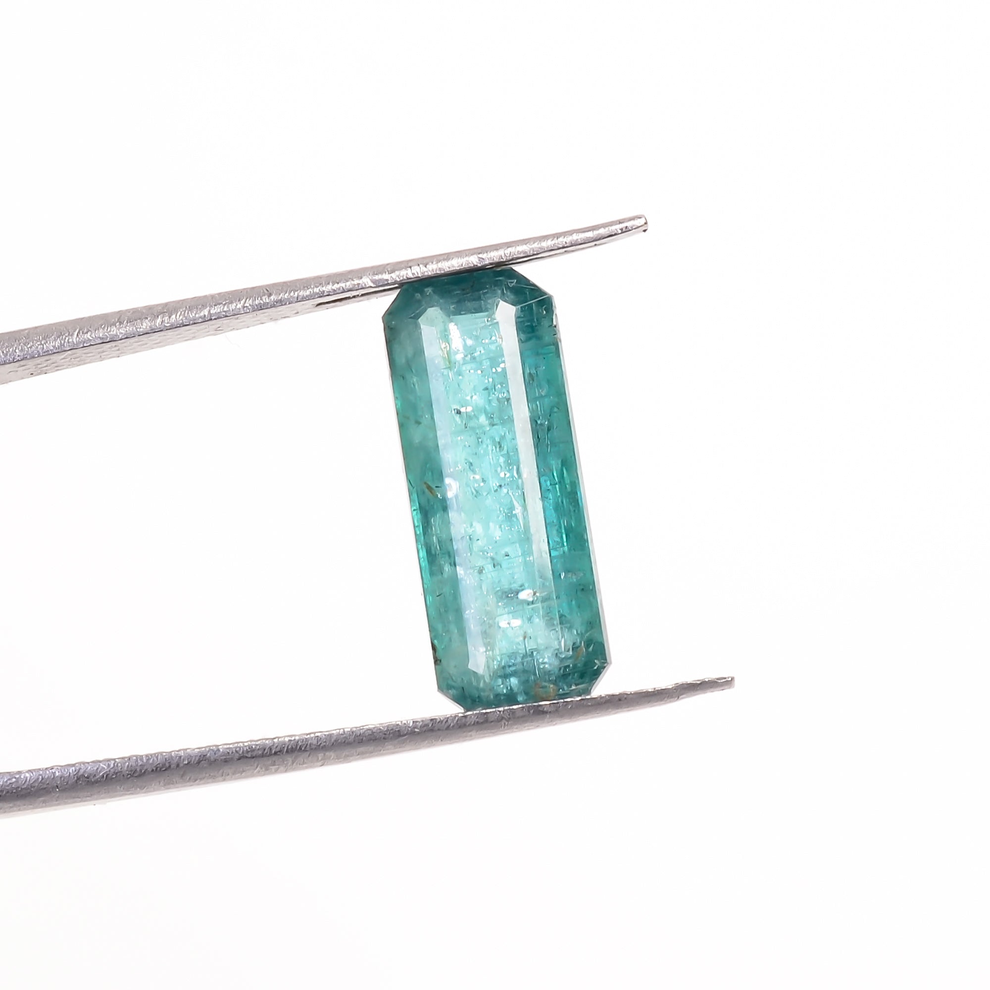 Green Kyanite Radiant Shape Cut Stone For Making Jewelry 3.5 Ct. 14X5X4 mm Y-9681