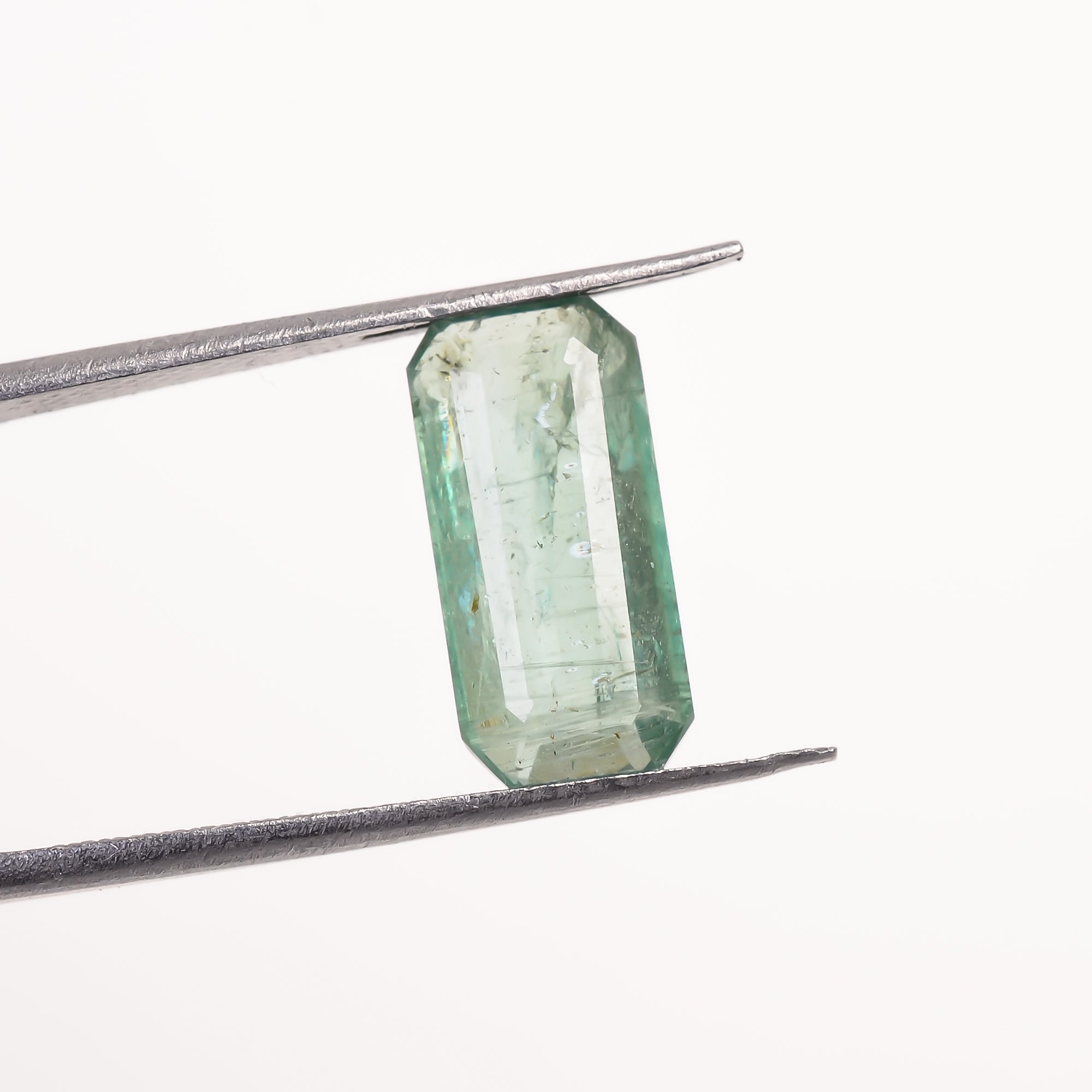 Green Kyanite Radiant Shape Cut Stone For Making Jewelry 3.5 Ct. 13X6X3 mm Y-9683