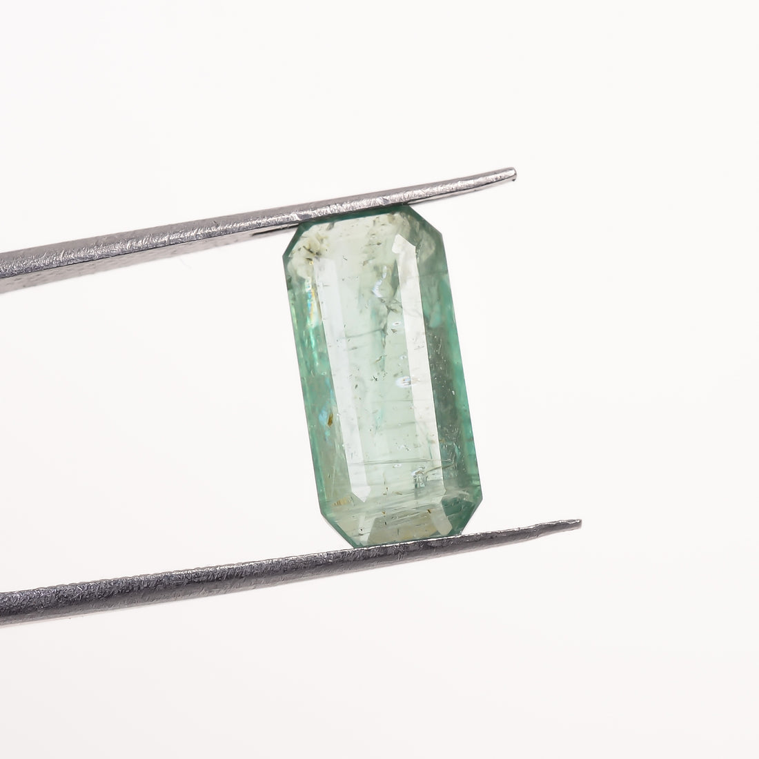 Green Kyanite Radiant Shape Cut Stone For Making Jewelry 3.5 Ct. 13X6X3 mm Y-9683
