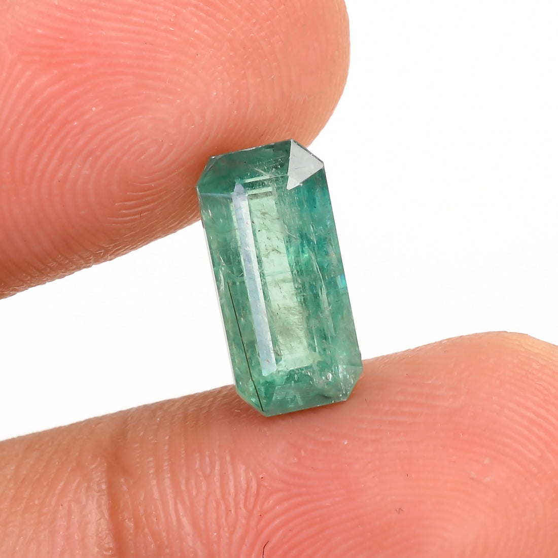 Green Kyanite Radiant Shape Cut Stone For Making Jewelry 3 Ct. 11X5X4 mm Y-9685