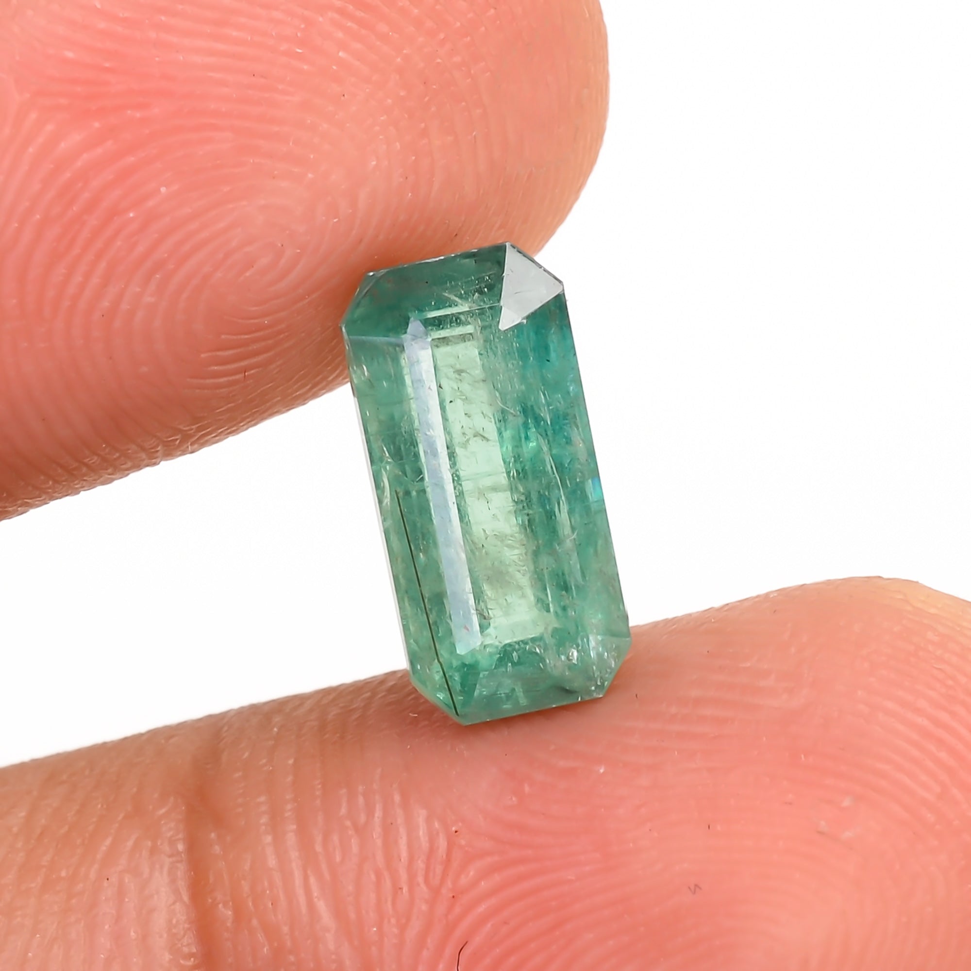 Green Kyanite Radiant Shape Cut Stone For Making Jewelry 3 Ct. 11X5X4 mm Y-9685