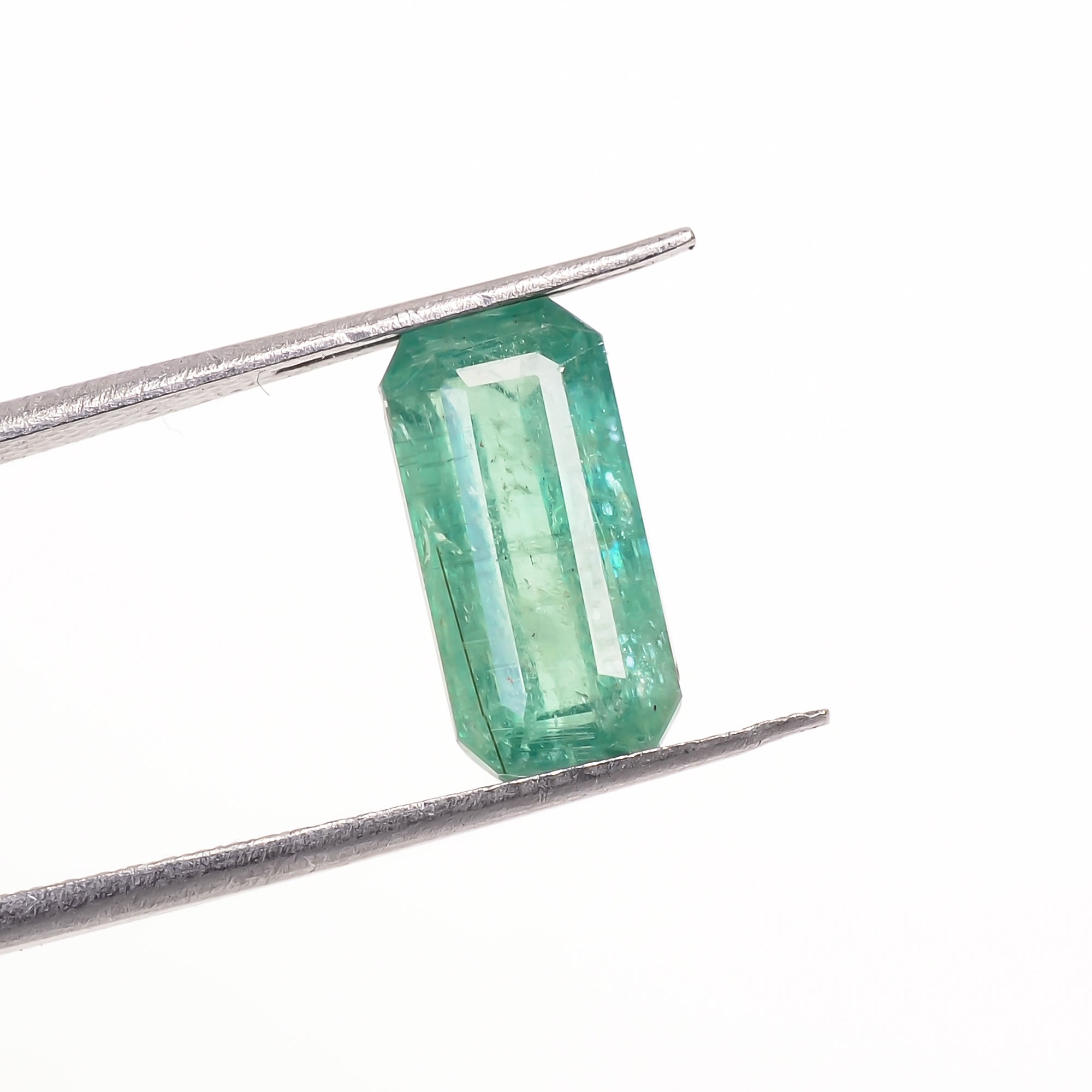 Green Kyanite Radiant Shape Cut Stone For Making Jewelry 3 Ct. 11X5X4 mm Y-9685