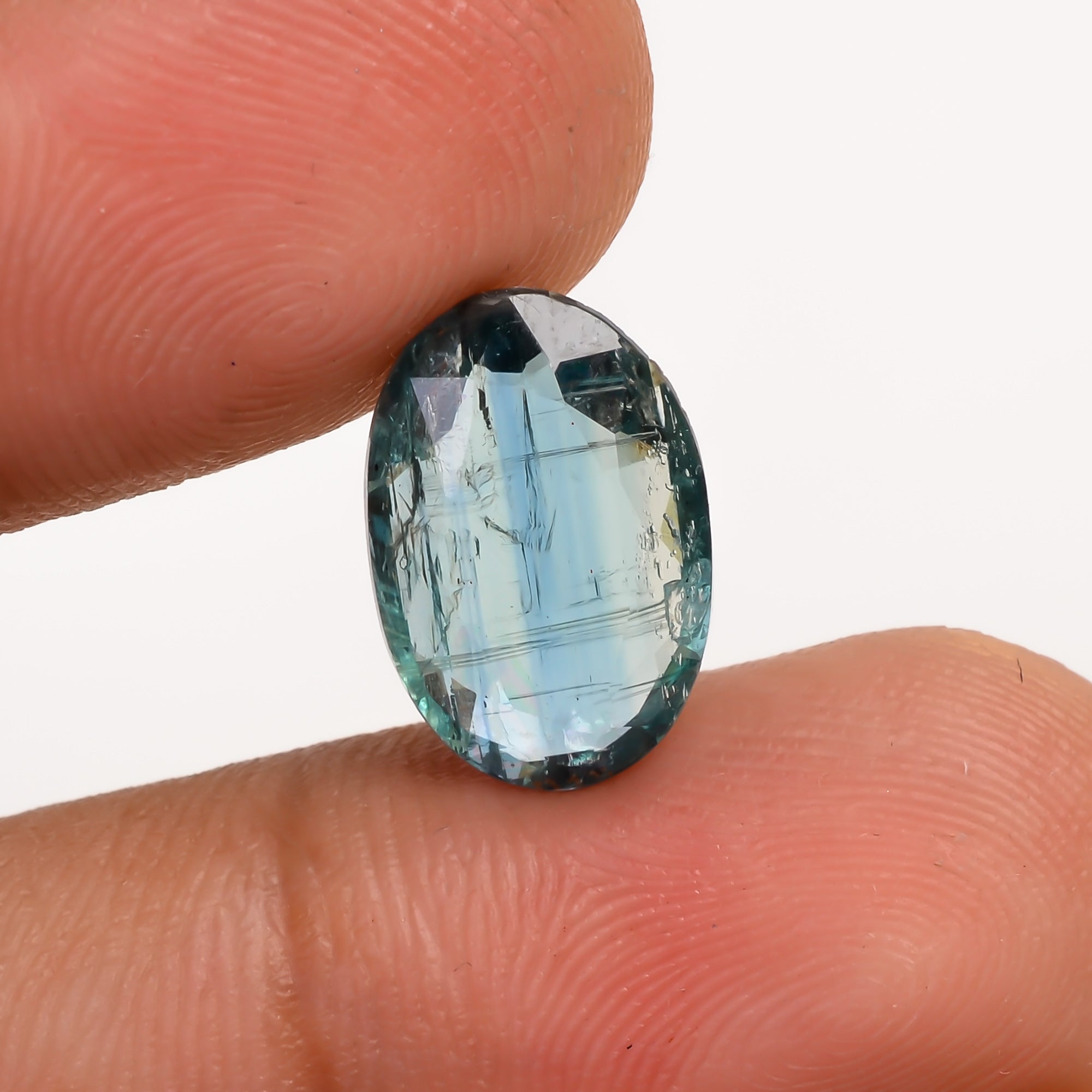 Bio Kyanite Oval Shape Cut Stone For Making Jewelry 4 Ct. 12X8X3 MM Y-9693