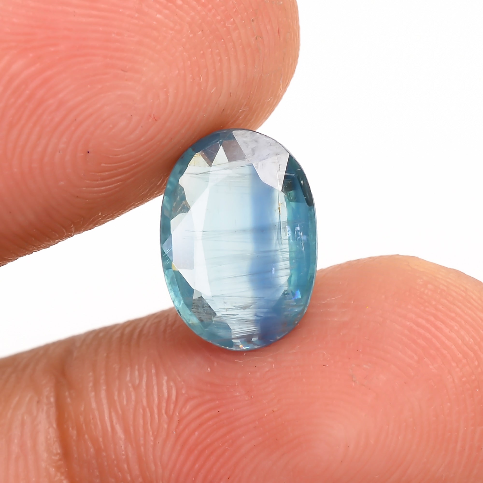 Bio Kyanite Oval Shape Cut Stone Loose Gemstone For Making Jewelry 2.5 Ct. 10X7X3 mm Y-9699