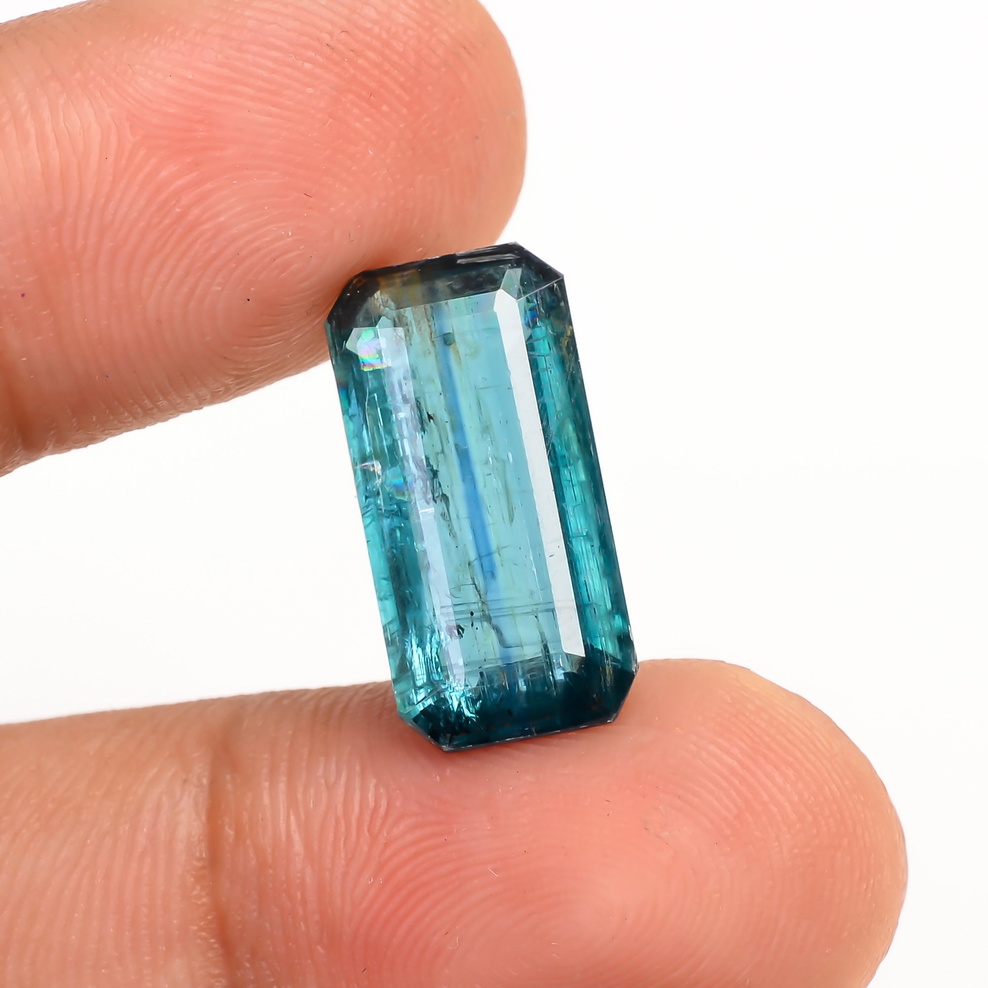 Bio Kyanite Radiant Shape Cut Stone Loose Gemstone For Making Jewelry 7 Ct. 16X9X4 MM Y-9701